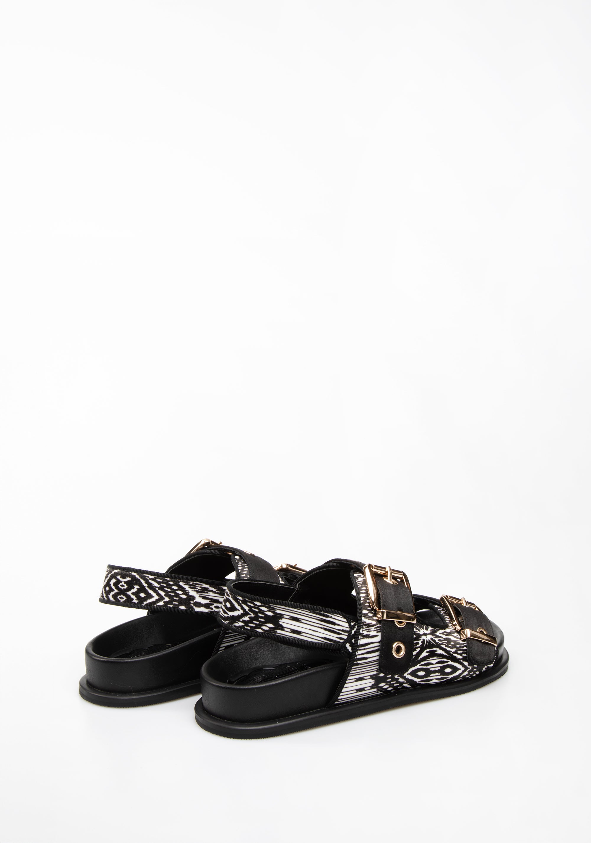 Flat Sandal with Geometric Print Fracomina F825SS3004P45501-053_3