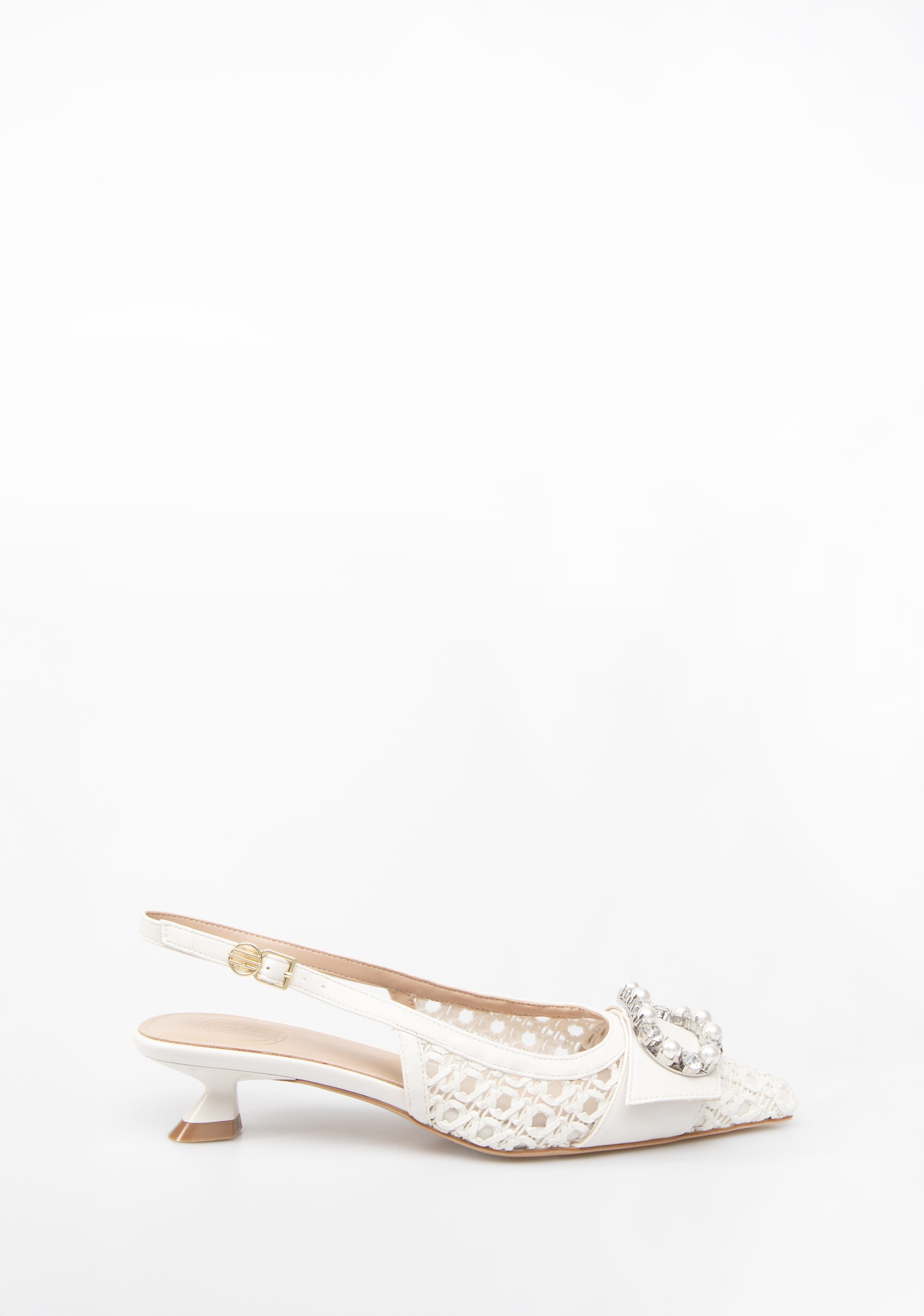 Pointed Slingback with Lace Effect Fracomina F825SS9001P43501-108