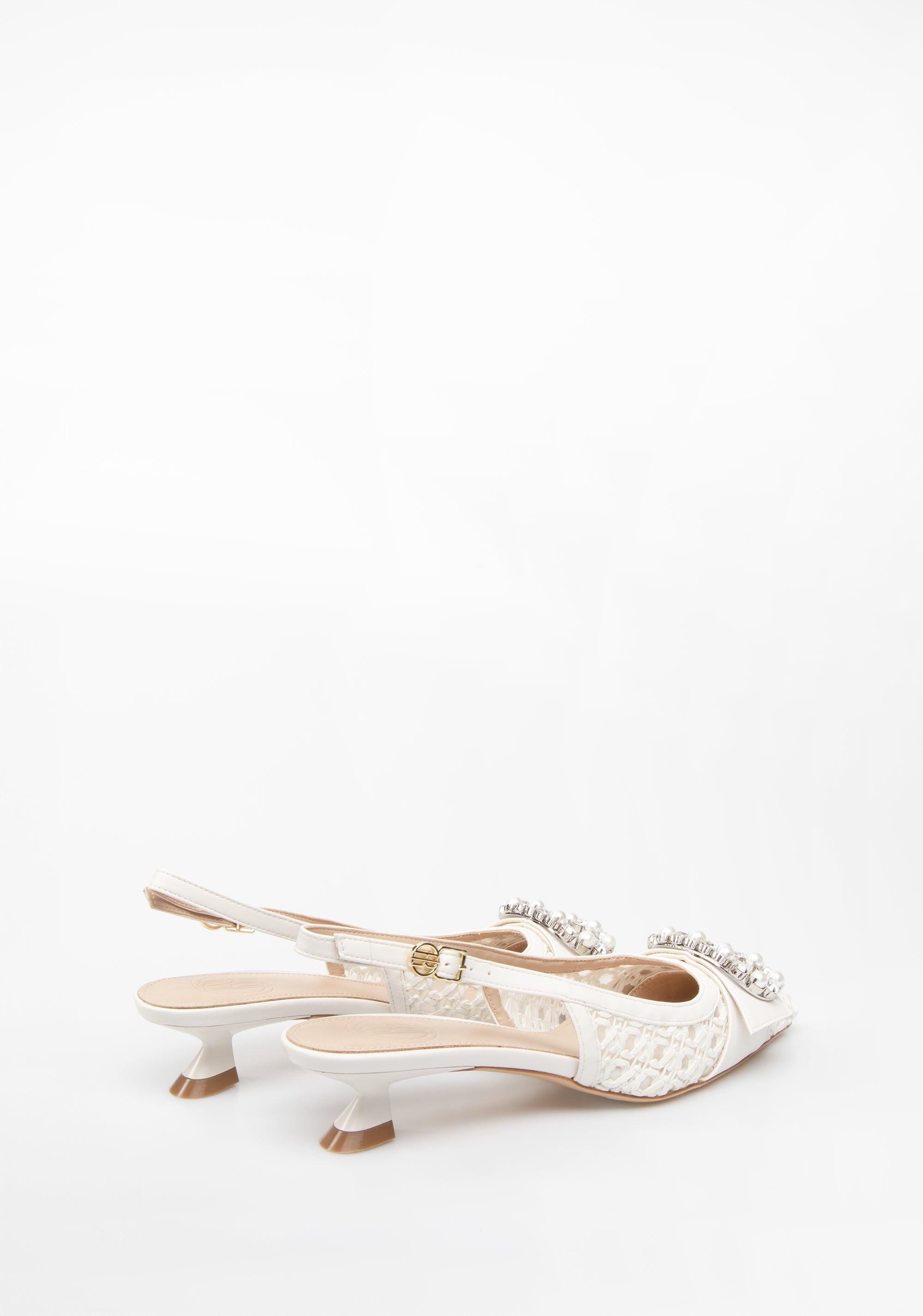Pointed Slingback with Lace Effect Fracomina F825SS9001P43501-108_3