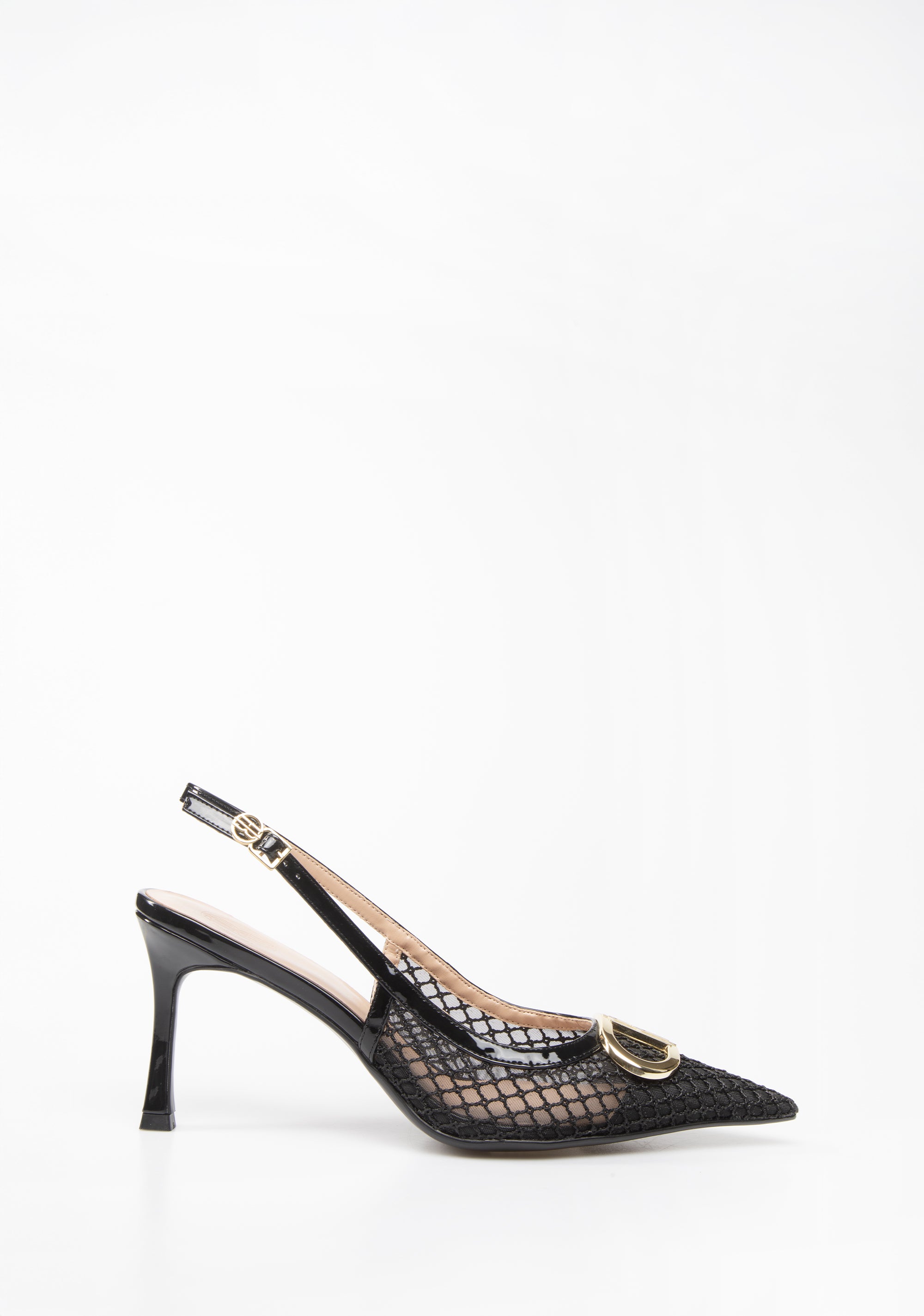 Décolleté Black Mesh Slingback Fracomina F825SS9005P45401-053