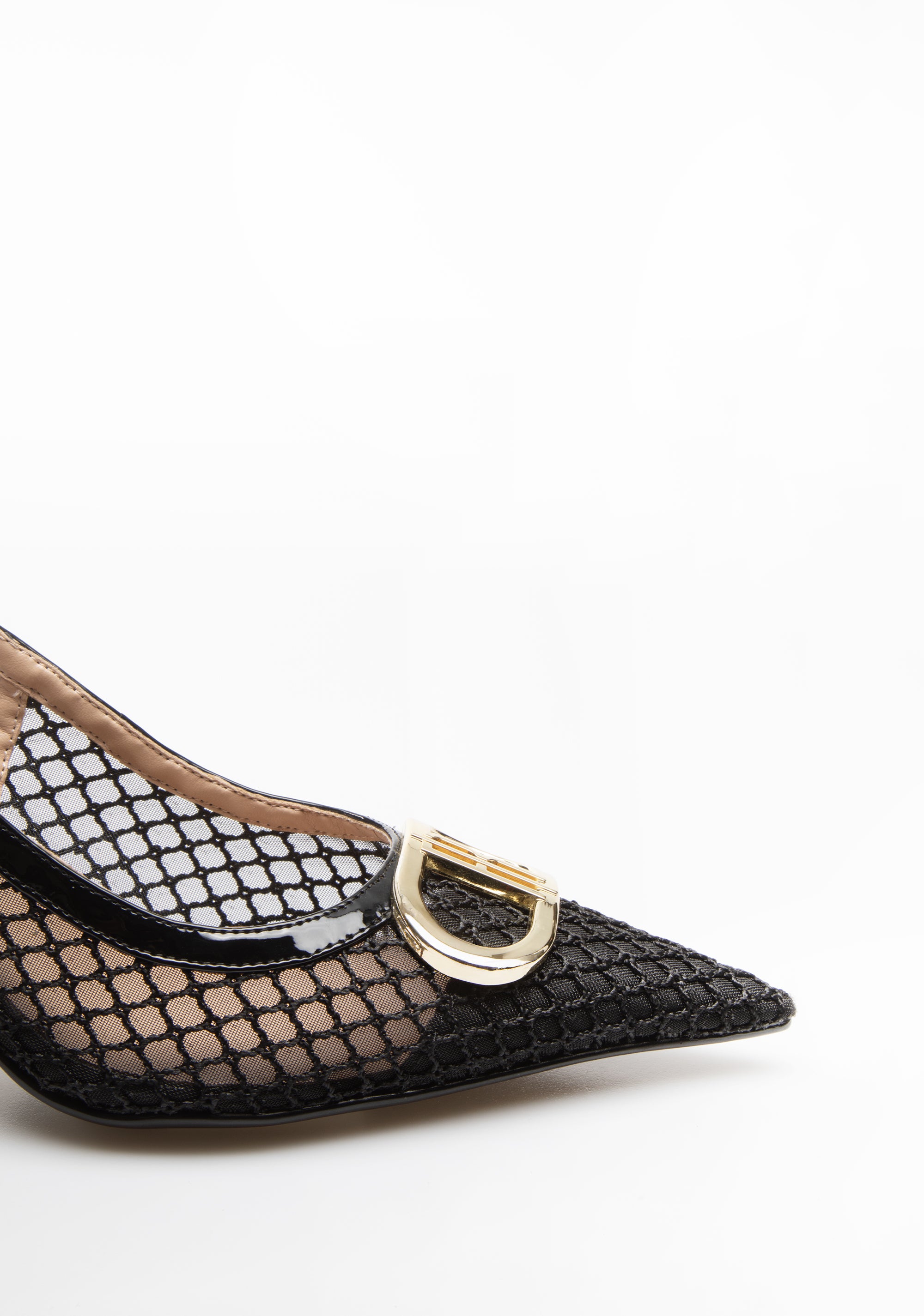 Décolleté Black Mesh Slingback Fracomina F825SS9005P45401-053_4