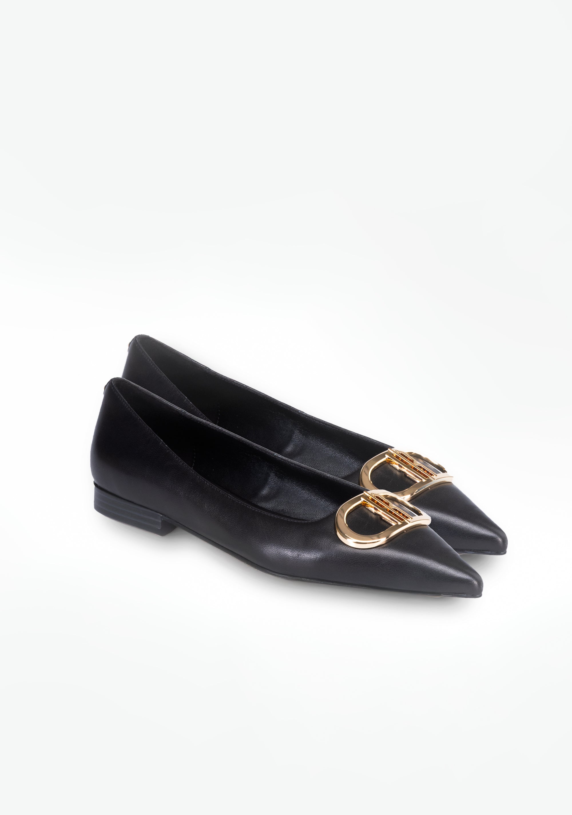 Pumps with Gold Buckle Fracomina F825WS1001L40001-053_2_978eefe6-de9d-435f-a127-d780d5672341