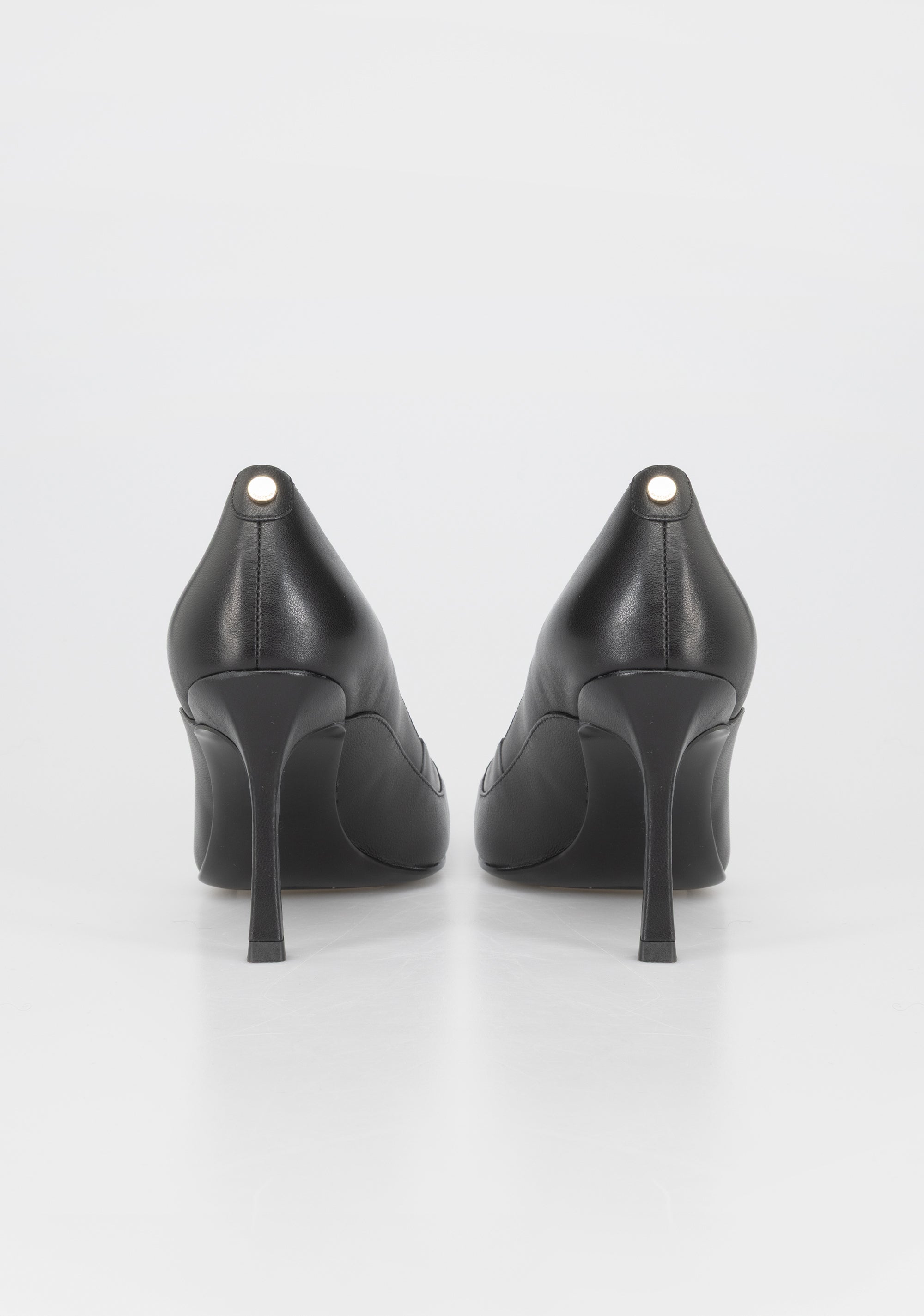 Leather High-Heel Pumps with Gold Buckle Detail Fracomina F825WS2002L40001-053_4_9c1c8cd3-6703-4ac6-8faf-8f4206211a21