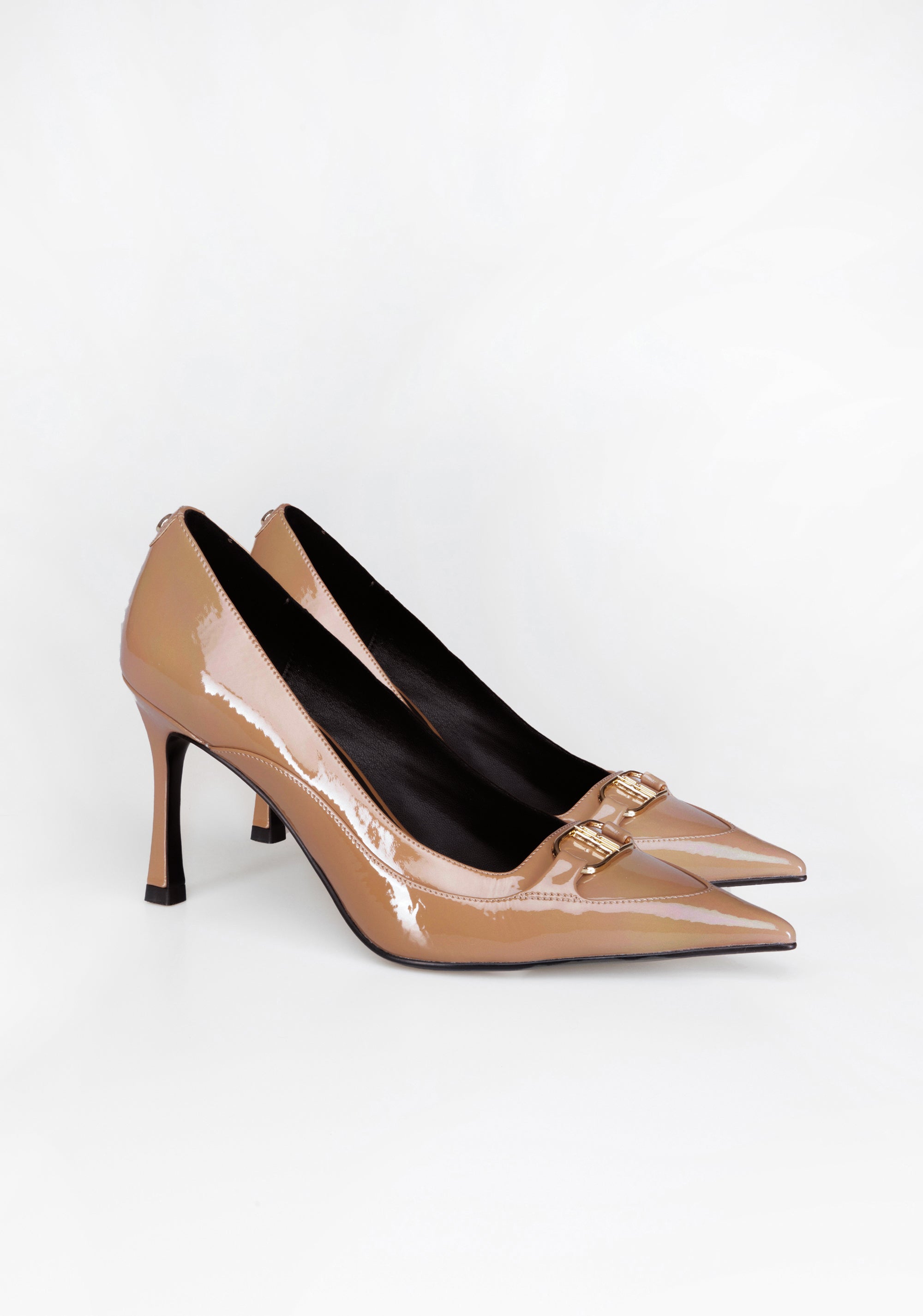 Pointed-Toe Patent Pumps with High Heel and Iconic Buckle Fracomina F825WS2002L42001-A25_2_9fe655bc-fd8e-4216-8b2e-786a9fe18a1c