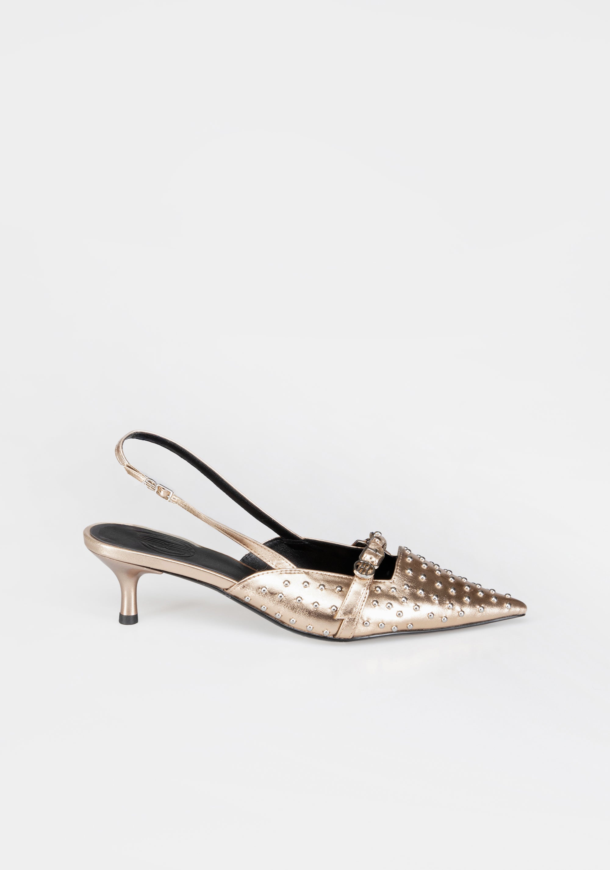 Pointed-Toe Slingbacks with Metallic Studs and Kitten Heel Fracomina F825WS9001P411L9-150_3_53f1da15-780e-41e7-8595-92c962b41779