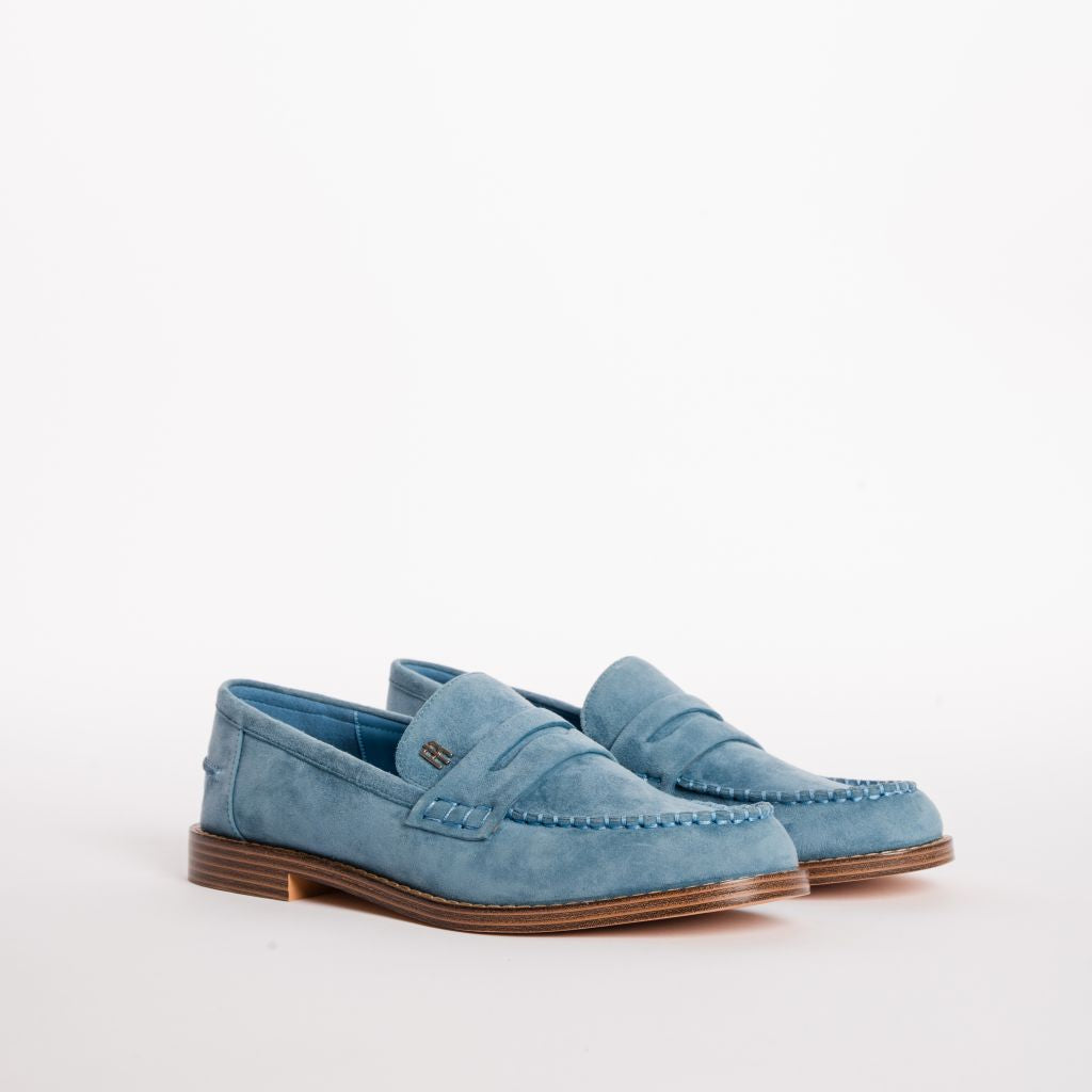 Classic Suede Loafers with Stitching Fracomina F826SS1001L42101-132_3