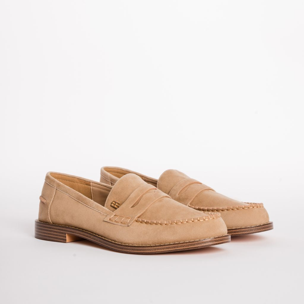Classic Suede Loafers with Stitching Fracomina F826SS1001L42101-K20_3