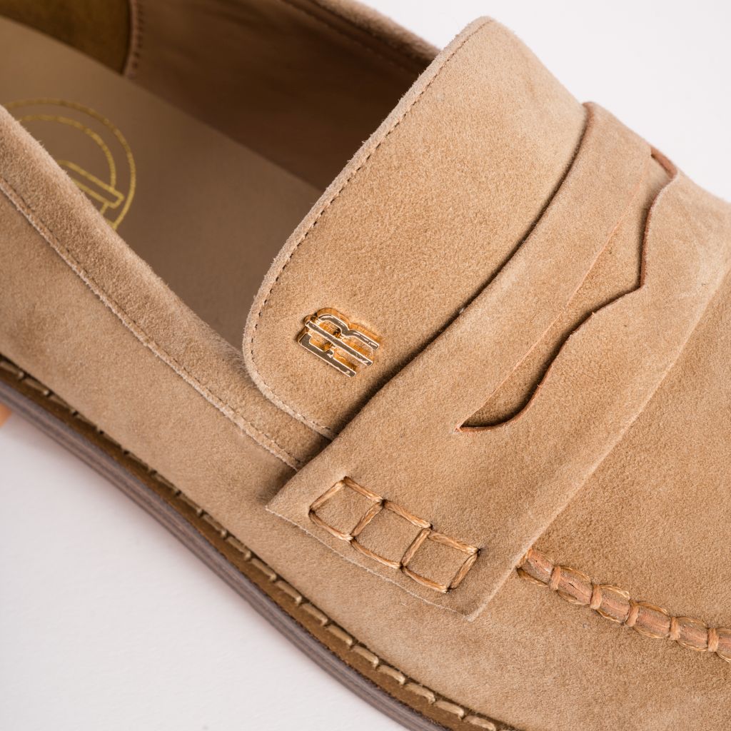 Classic Suede Loafers with Stitching Fracomina F826SS1001L42101-K20_4