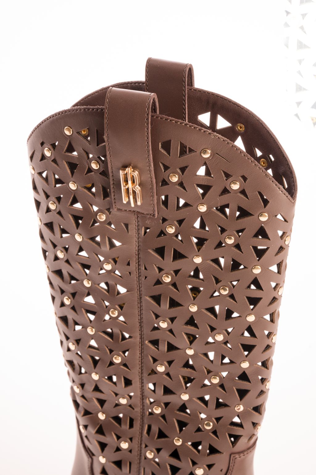 Laser-Cut Western Boots with Studded Details Fracomina F826SS5001L40101-326_4