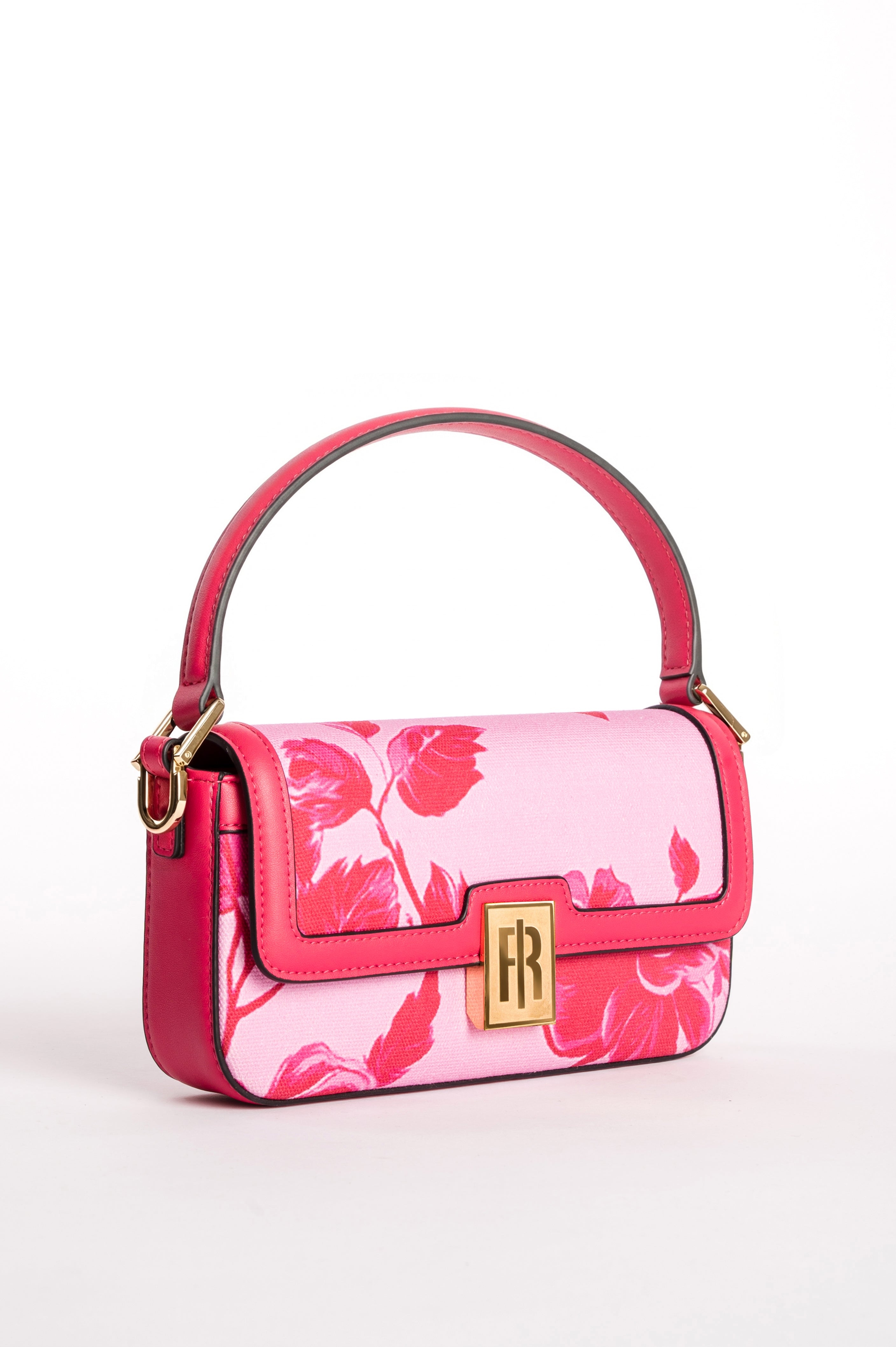 Baguette Bag in Floral Jacquard Canvas Fracomina FB26SB3002P461K2-226-D