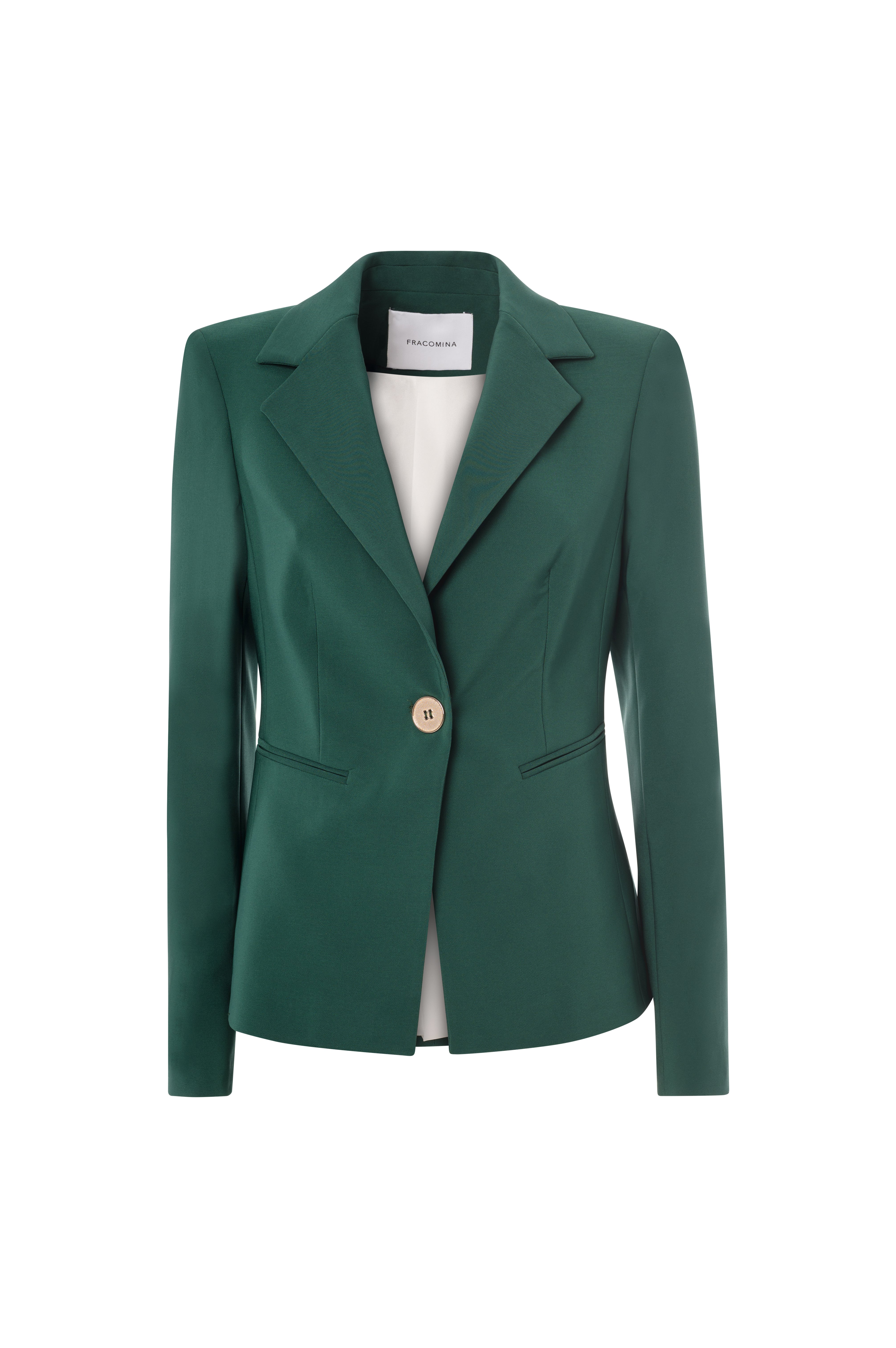 Tailored Single-Breasted Blazer Fracomina FI25WJ2005W42901-152_FRONT_2899f2dd-27ec-4f7b-a86e-3009d49a0143