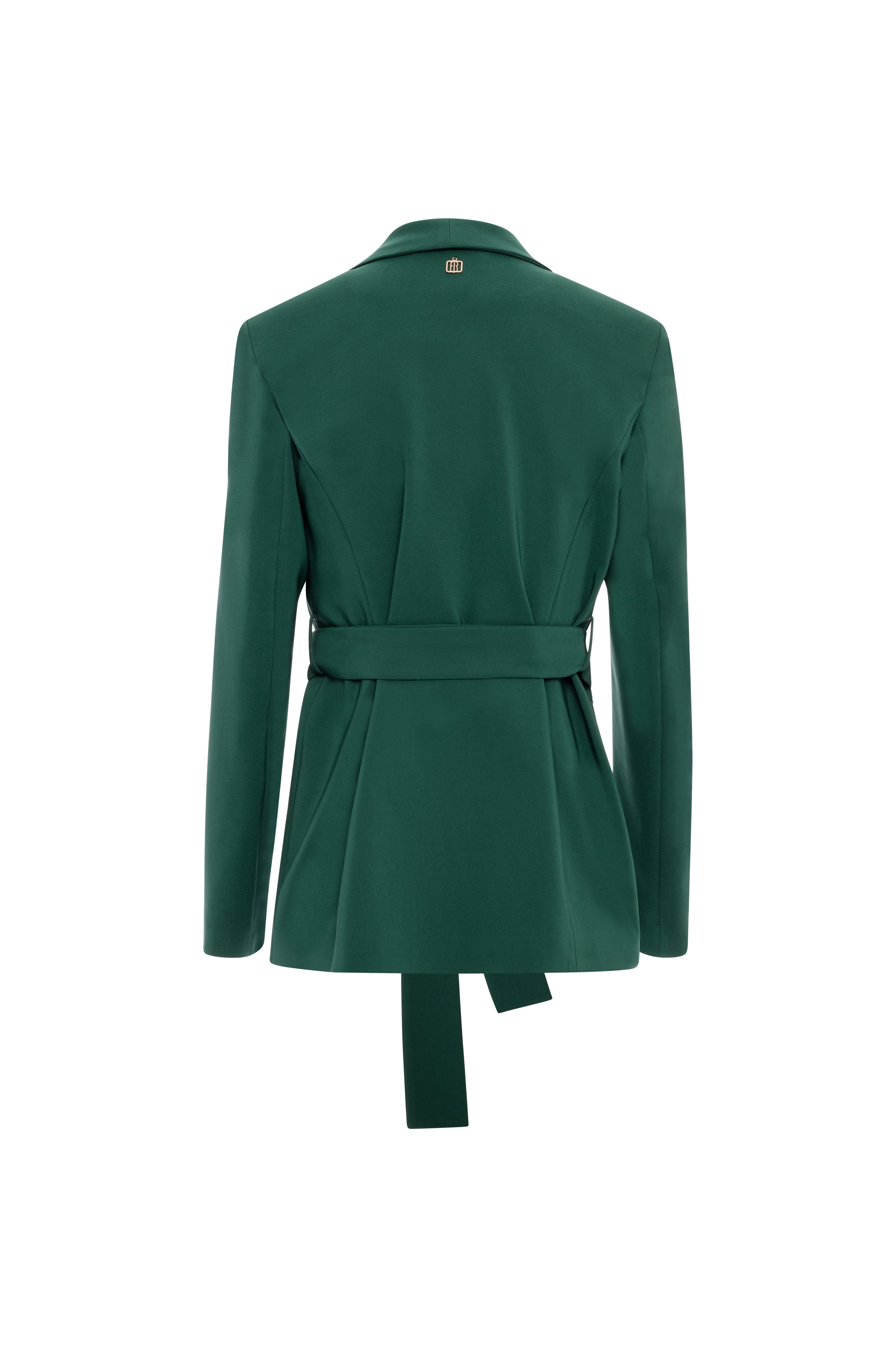 Shawl Collar Blazer with Belt Fracomina FI25WJ3001W42901-152_BACK