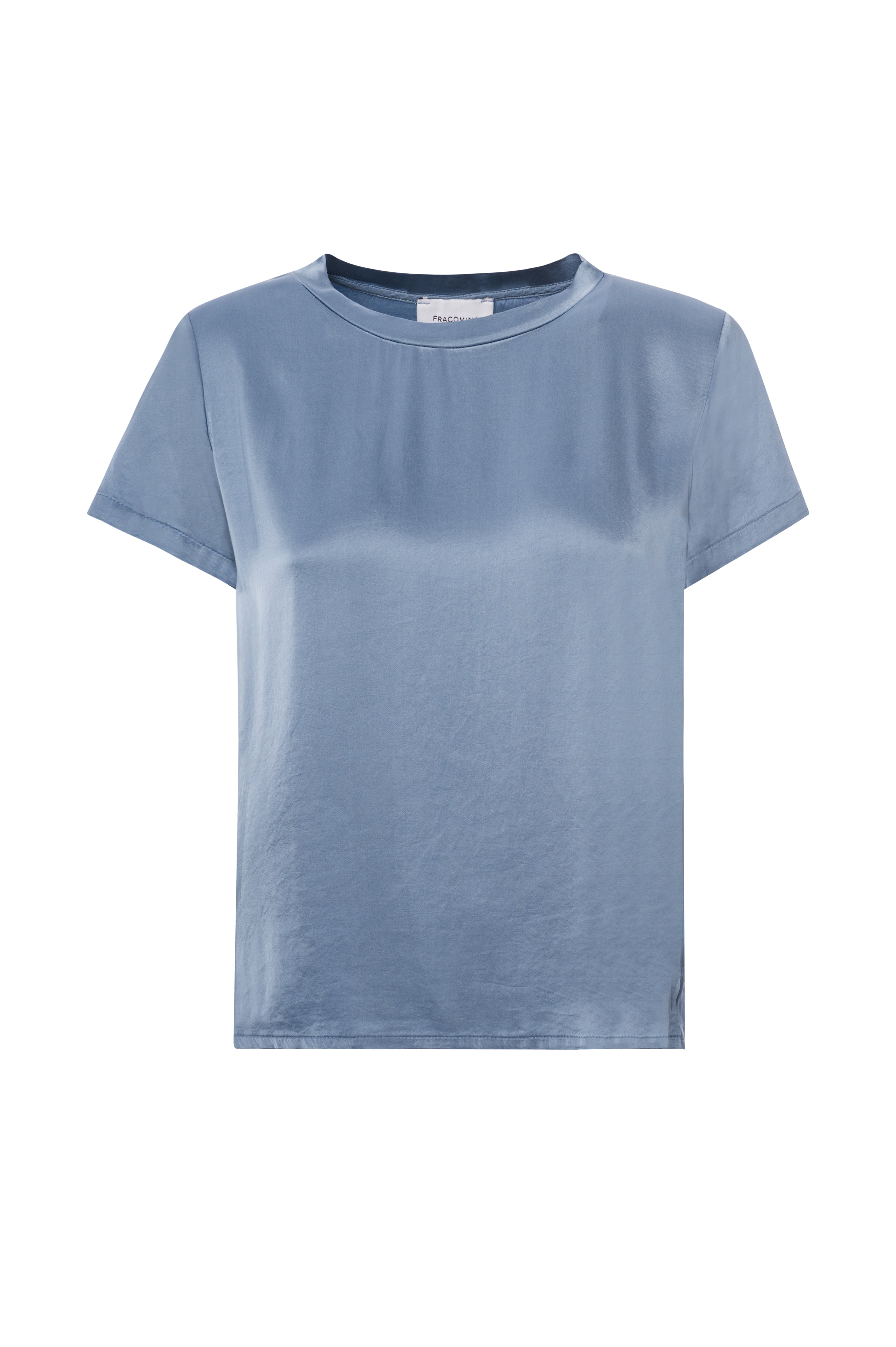 Silk-Effect Crew Neck T-Shirt Fracomina FI25WT3001W60501-Q96_FRONT_c02f6e2e-efb6-468d-b8d9-b1daec2c1ec2
