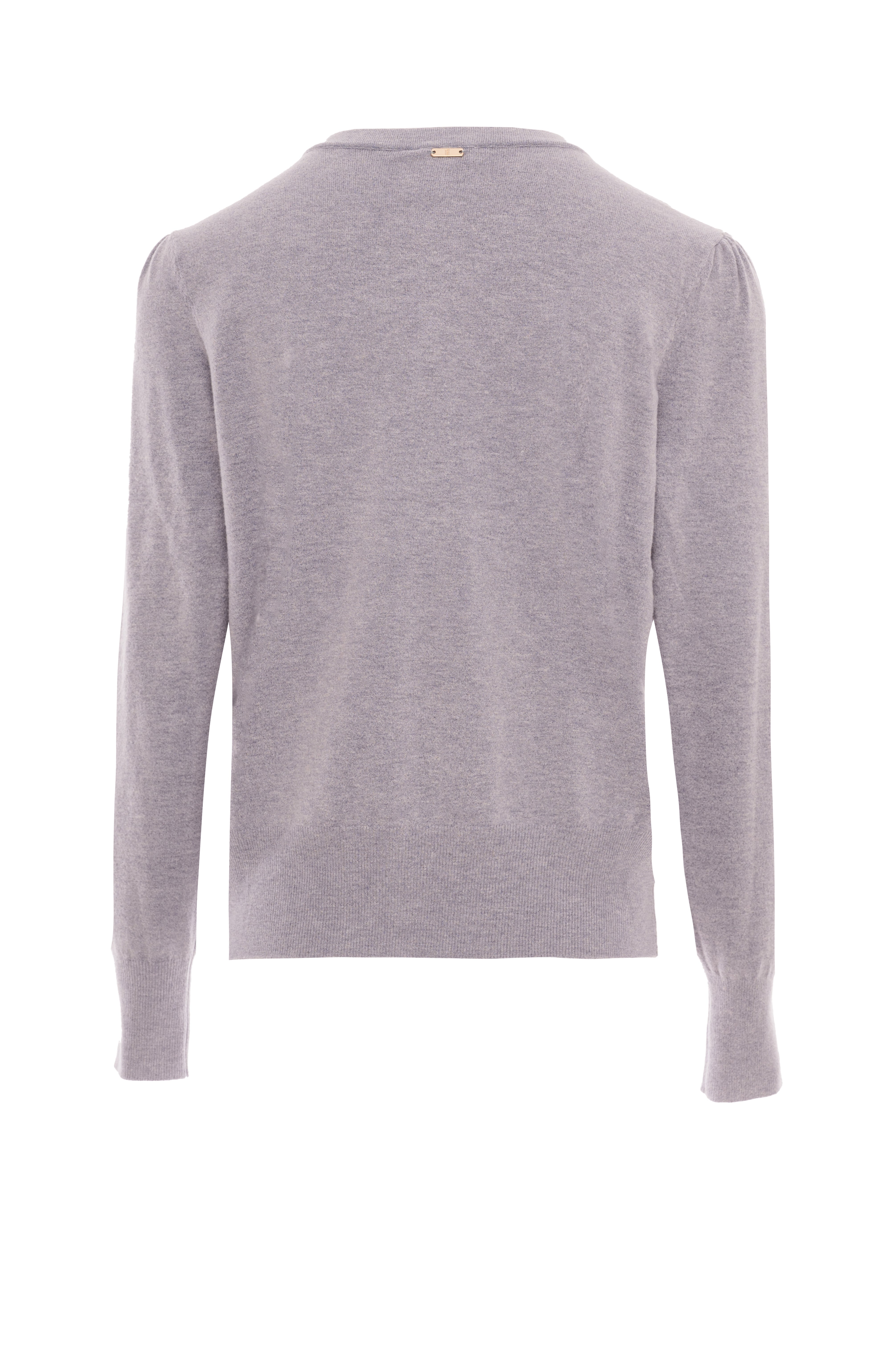 Classic Crew Neck Fine Knit Cardigan Fracomina FI25WT8001K49201-159_BACK