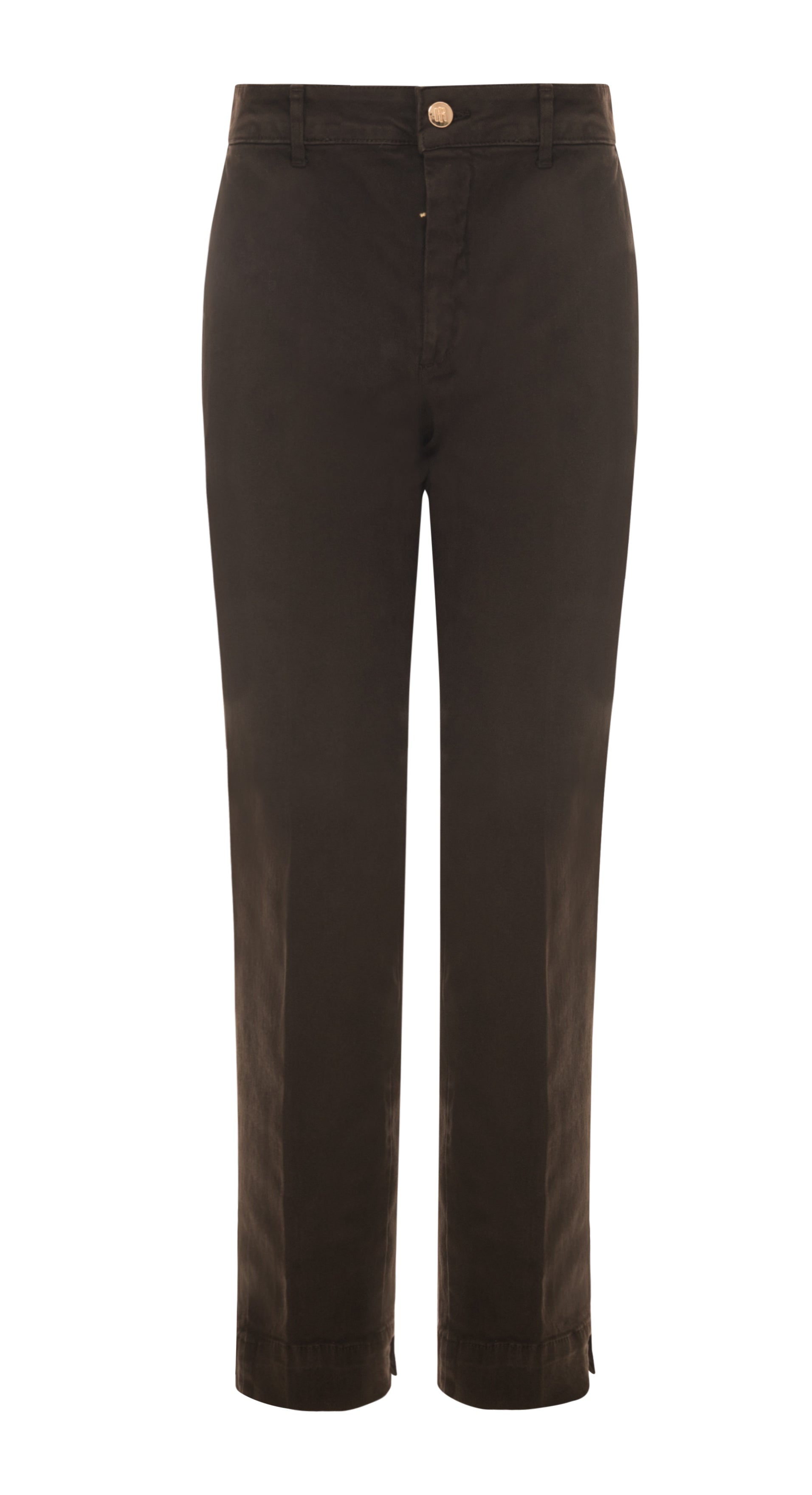 Mid-Rise Cropped Chino Trousers with Cuff Fracomina FI25WV4001W52301-326