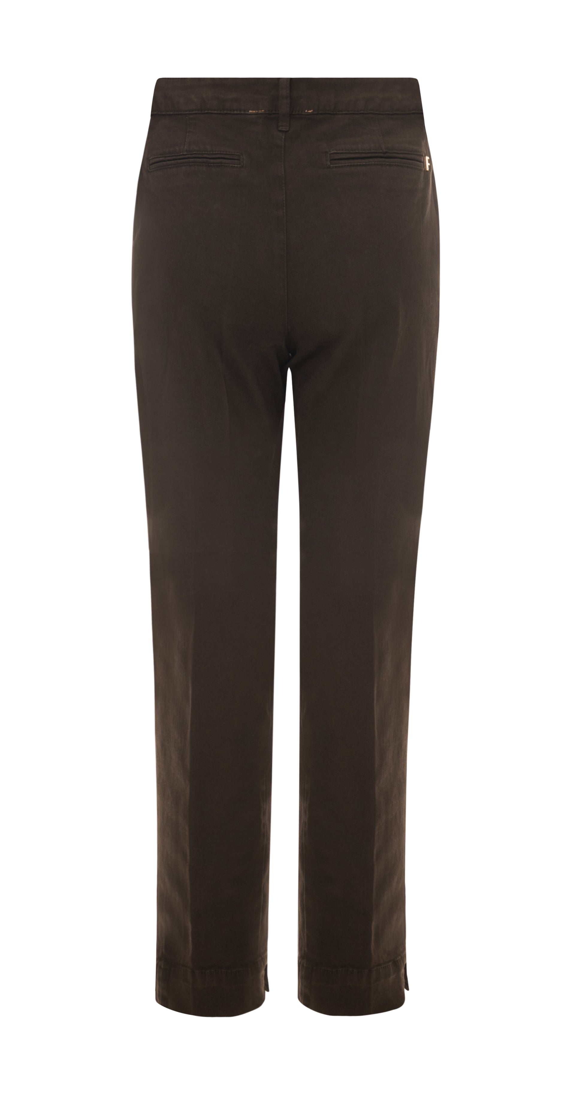 Mid-Rise Cropped Chino Trousers with Cuff Fracomina FI25WV4001W52301-326_2