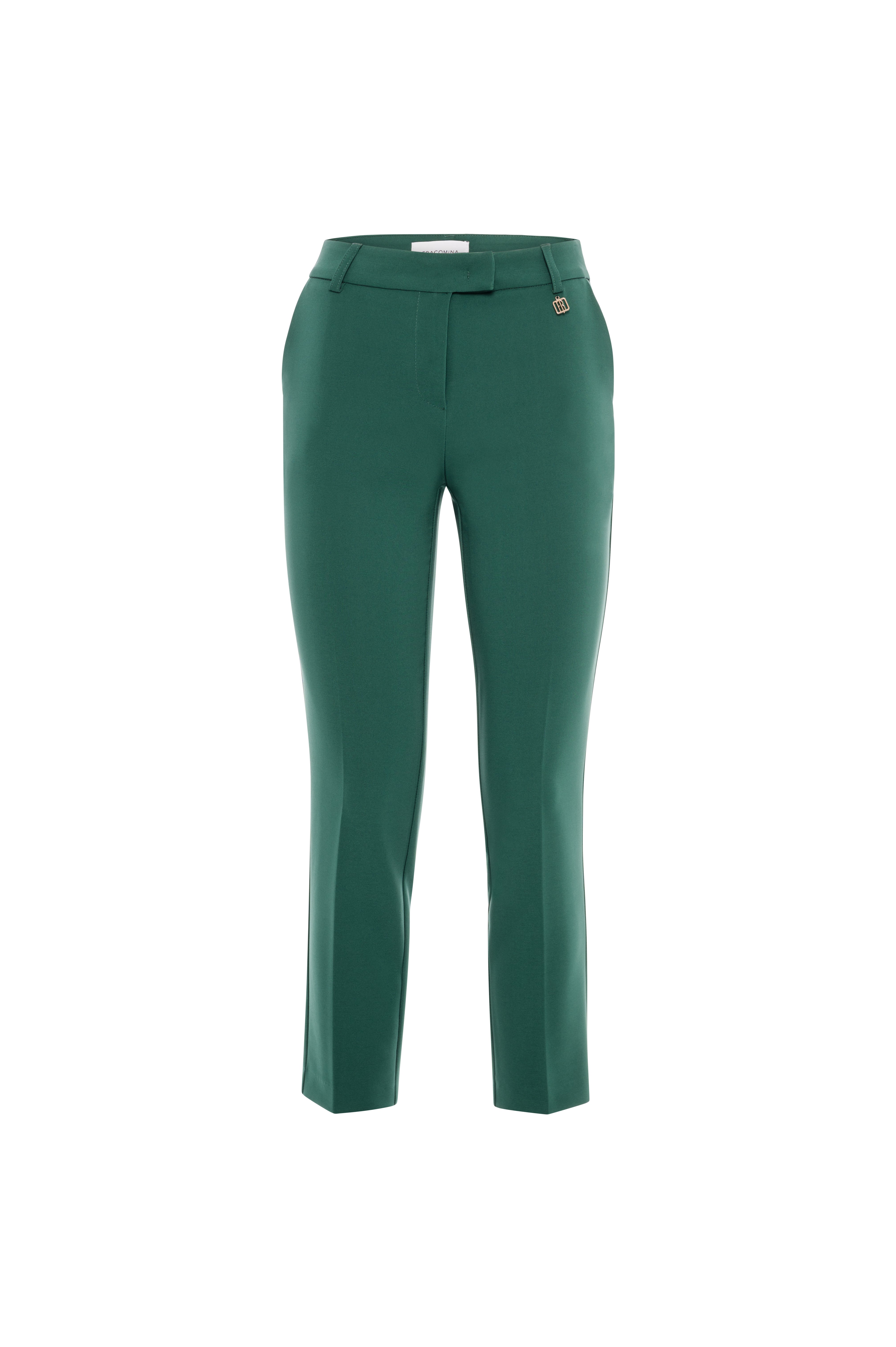 Tapered Cropped Trousers Fracomina FI25WV4002W42901-152_FRONT