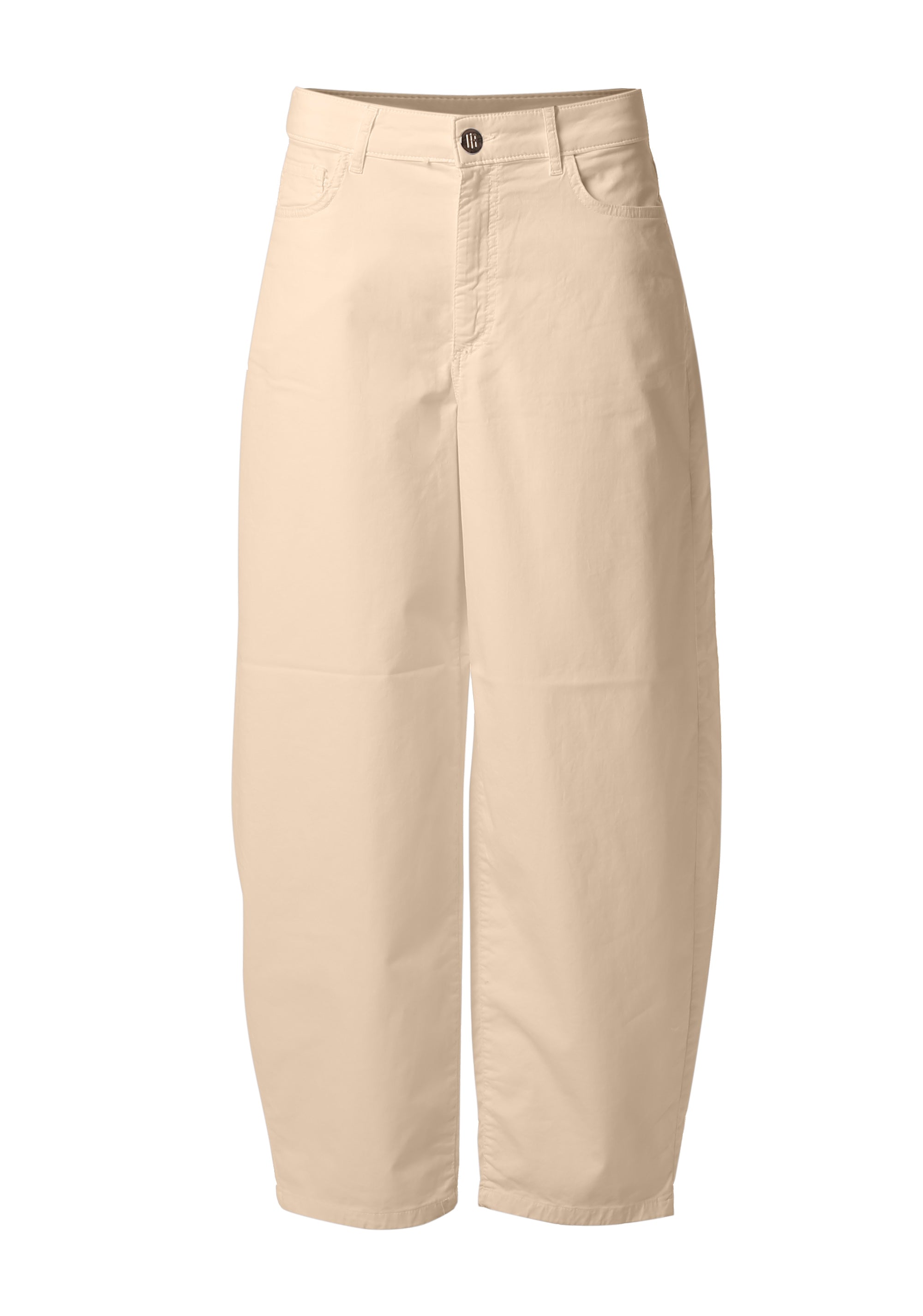 High-Waisted Balloon pants with Gold Details Fracomina FI26SVD001W40101_beige