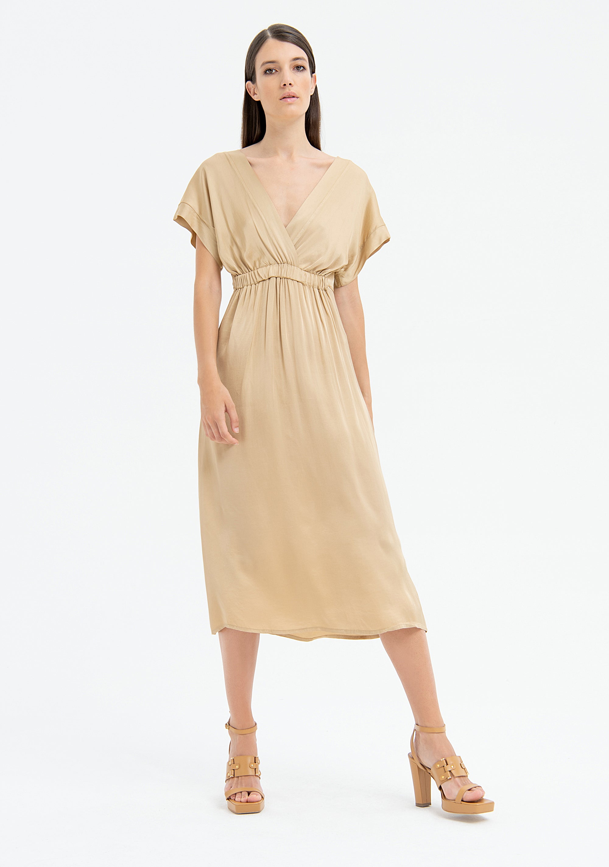 Dress regular fit middle length made in viscose Fracomina FJ23SD2002W45101-I62