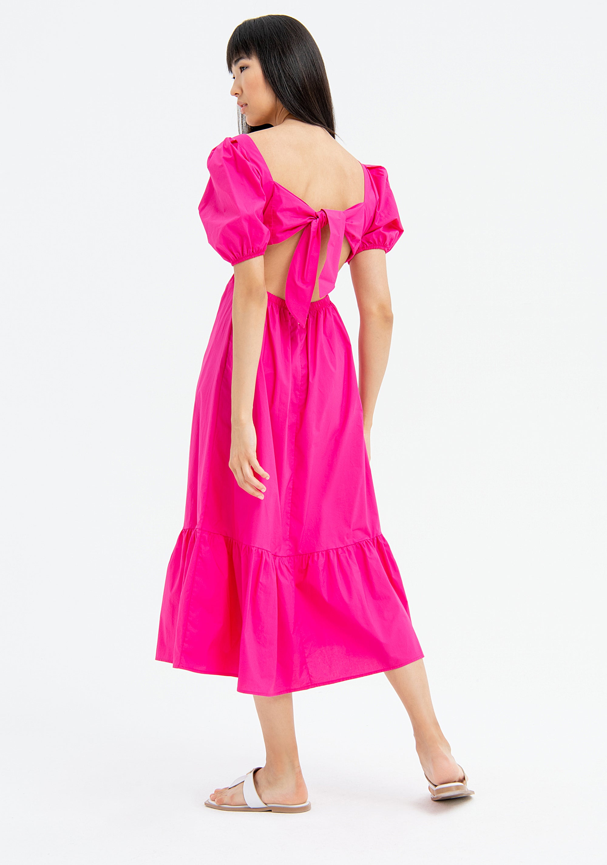 Dress regular fit middle length made in cotton popeline Fracomina FJ23SD3003W40001-226-4