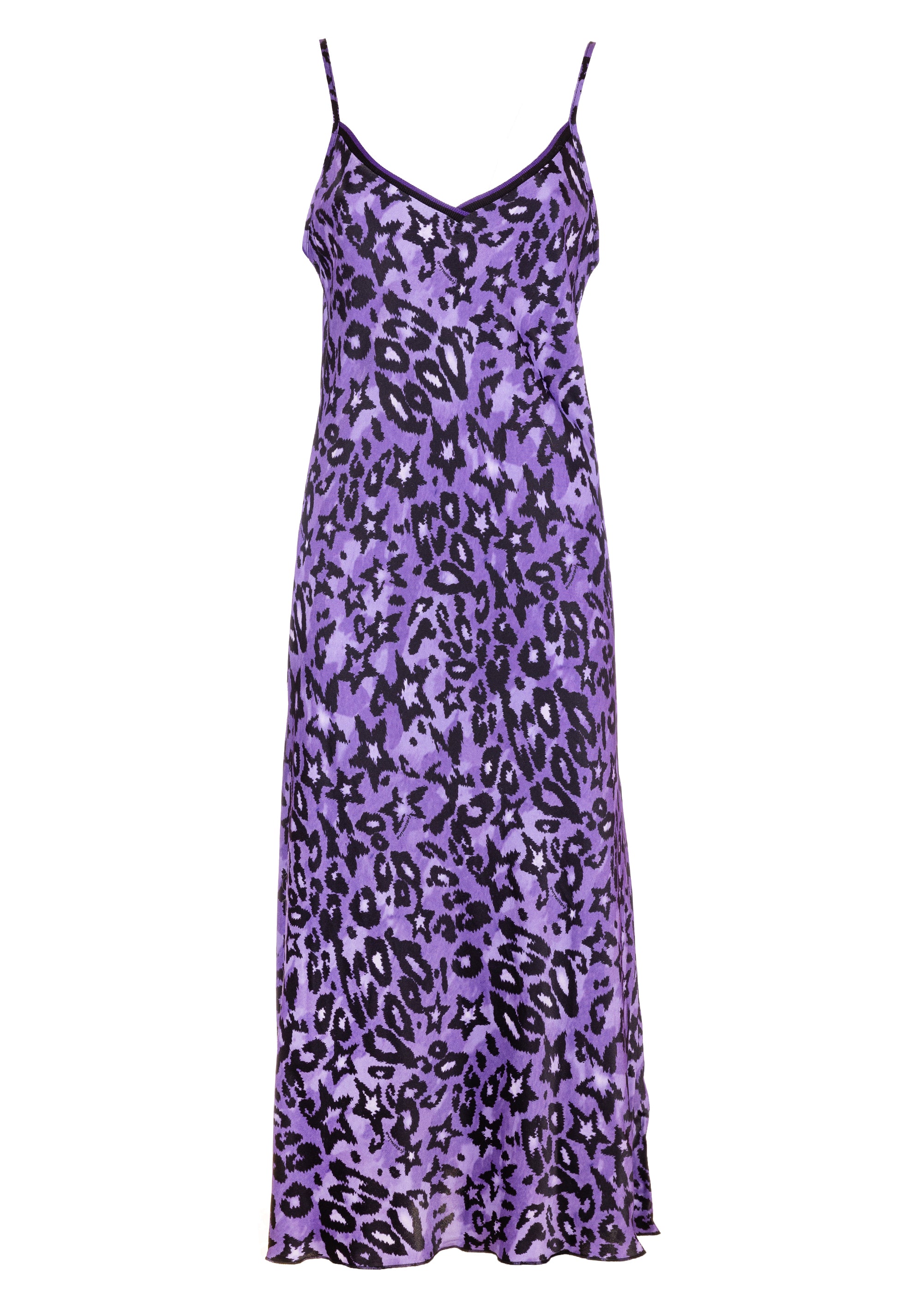 Long dress regular fit lingerie style with star print Fracomina FJ23WD3004W641L7-B42-1_14cf352d-9caf-4165-83b0-1ff0ceb5adfe