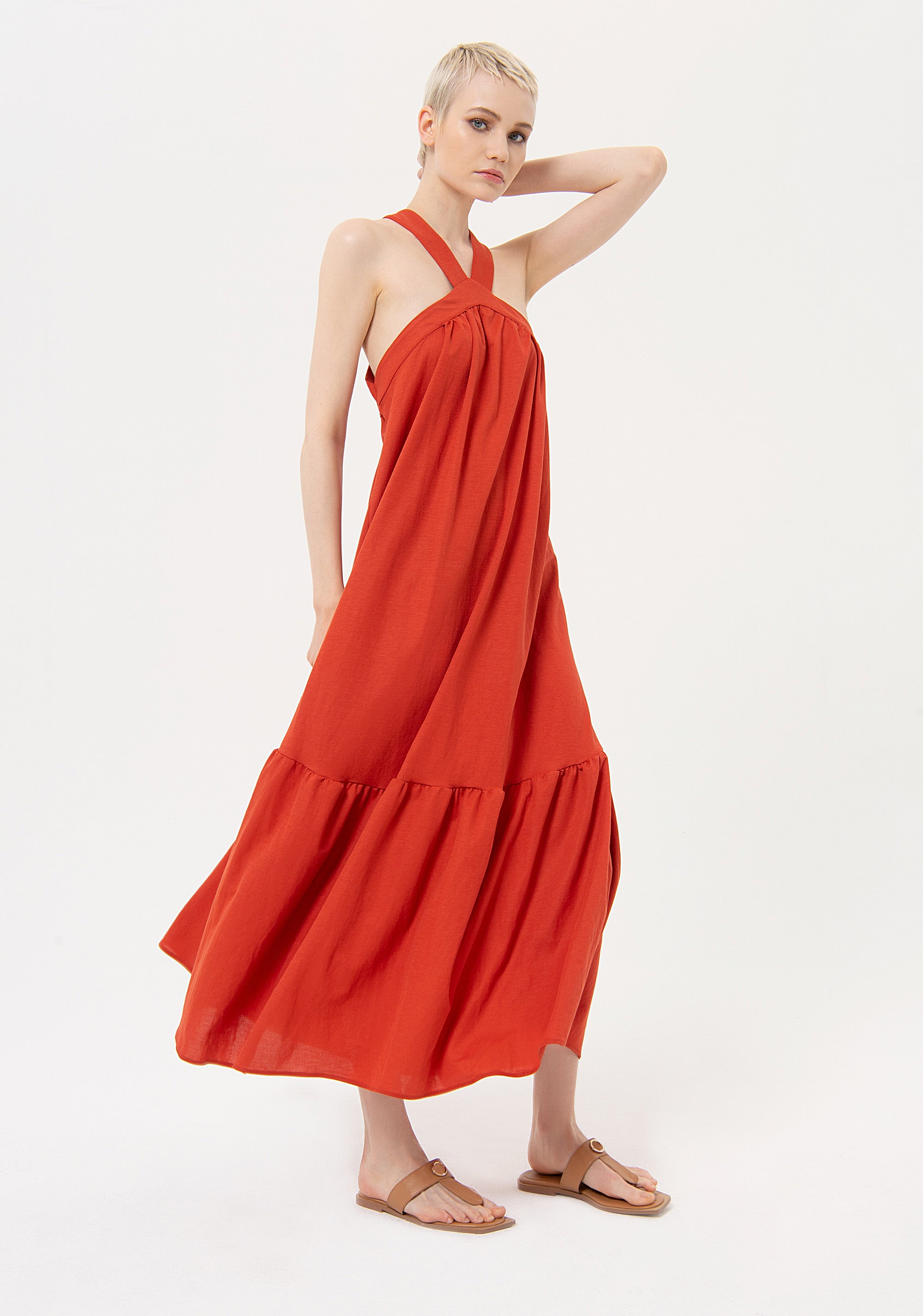 Long sleeveless dress Fracomina FJ24SD3010W68401-I81-1_23e67abb-5e1b-4aaa-bc84-36b6d590d705