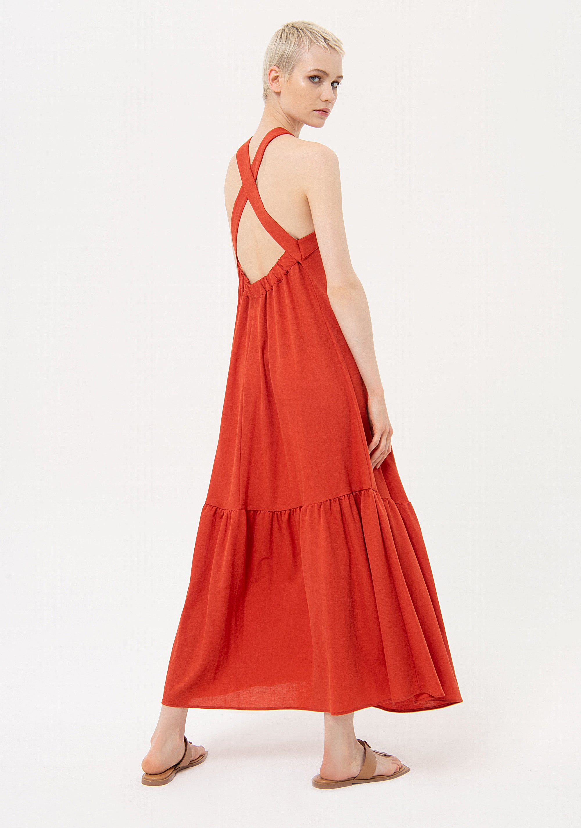 Long sleeveless dress Fracomina FJ24SD3010W68401-I81-3_c04a59ef-1892-46ea-af30-378ba4102f85