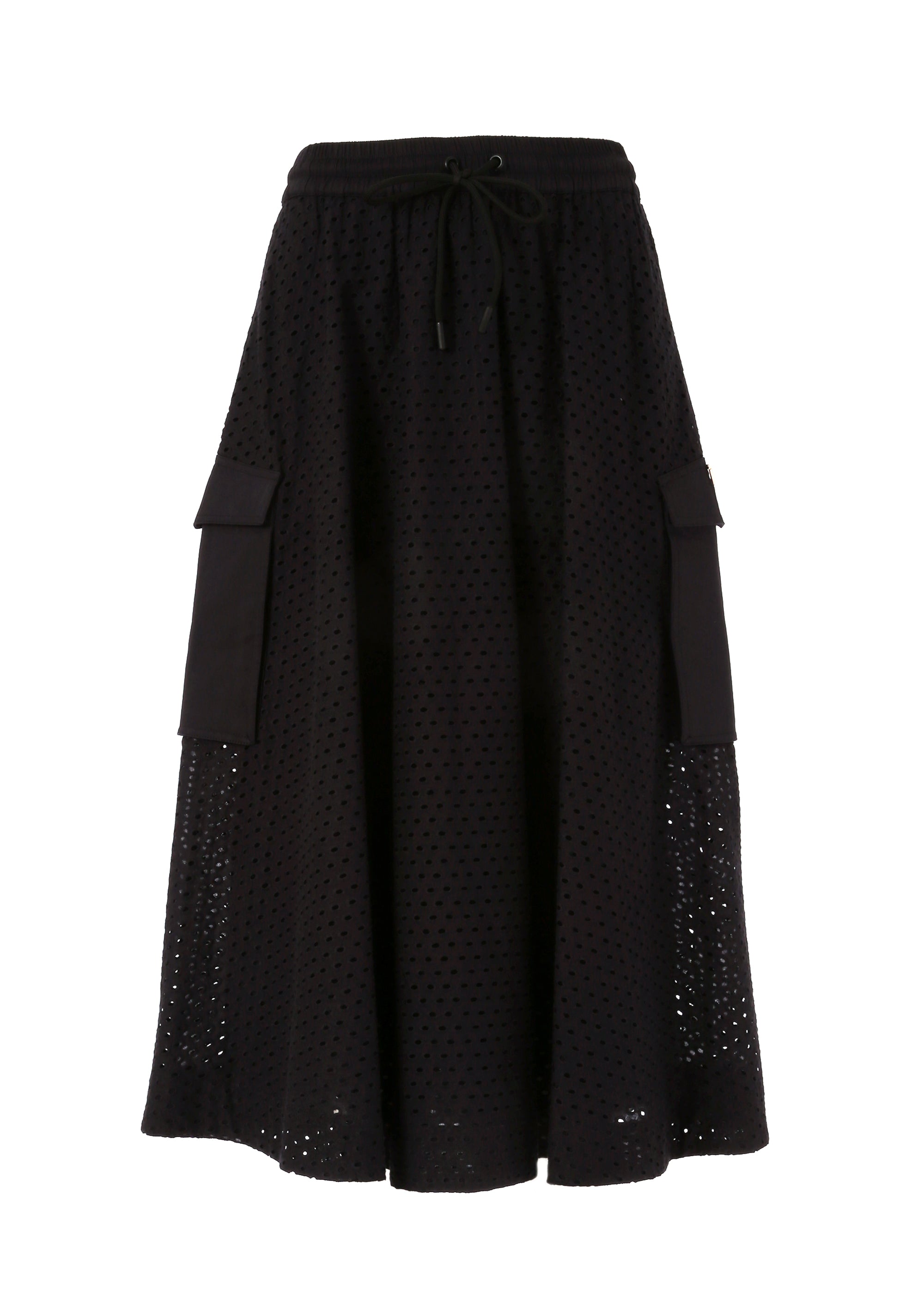 Wide skirt middle length made in San Gallo lace Fracomina FJ24SG2001W40401-053-1_43b7efe9-9bf2-44f6-92f7-99918e6cfd07