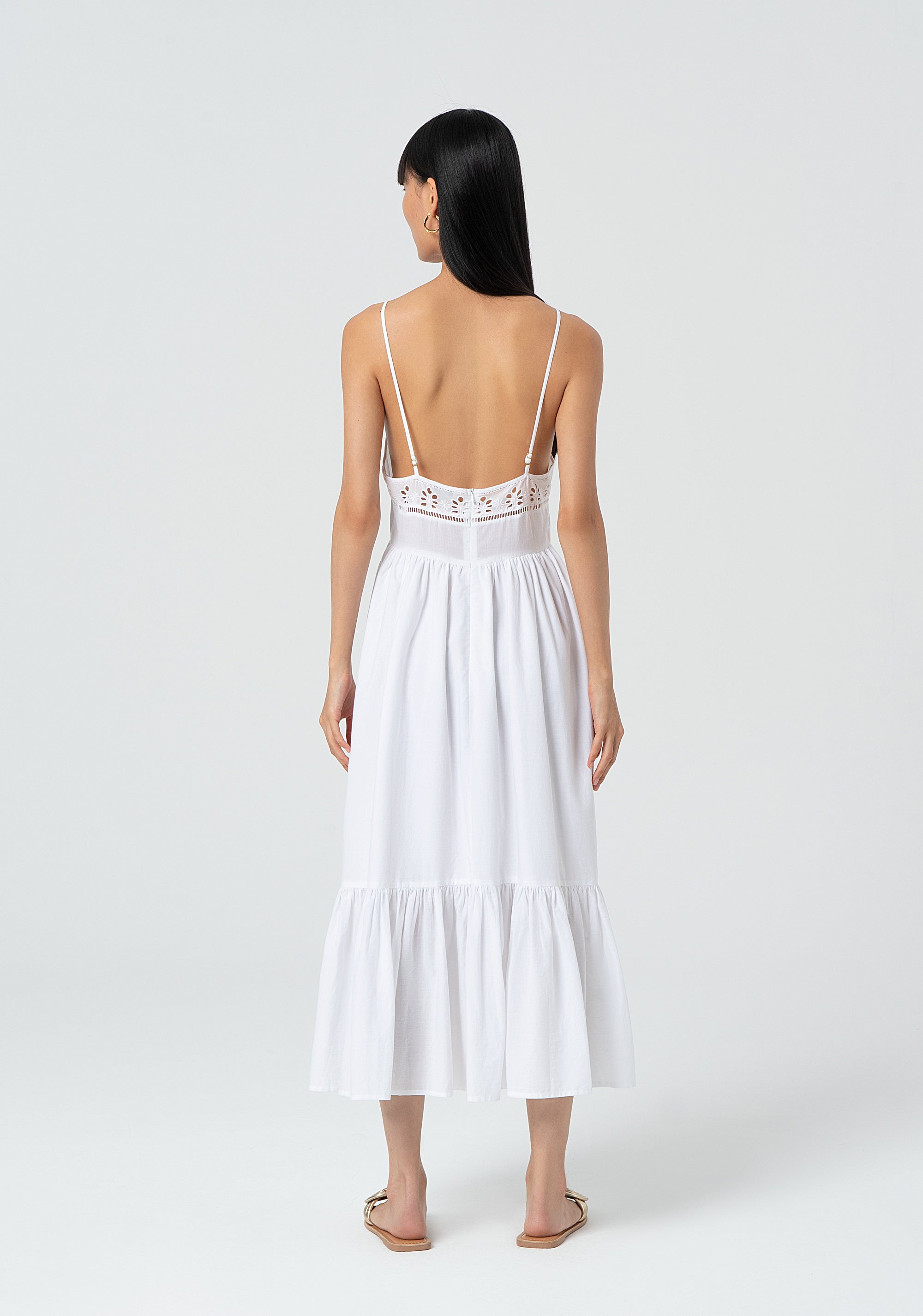 Sleeveless long dress made in cotton Fracomina FJ25SD3003W400E5-278-4