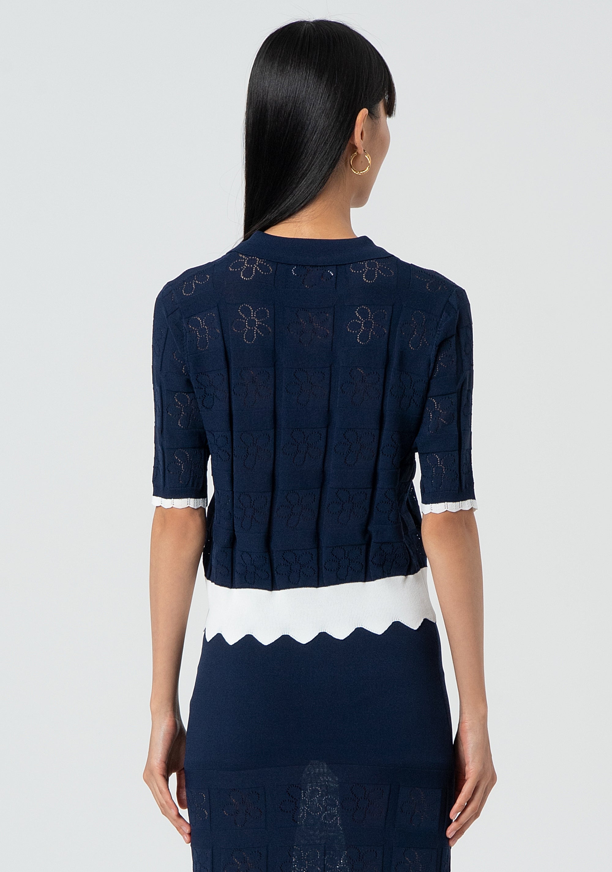 Knitted polo regular fit Fracomina FJ25ST7001K41701-083-4