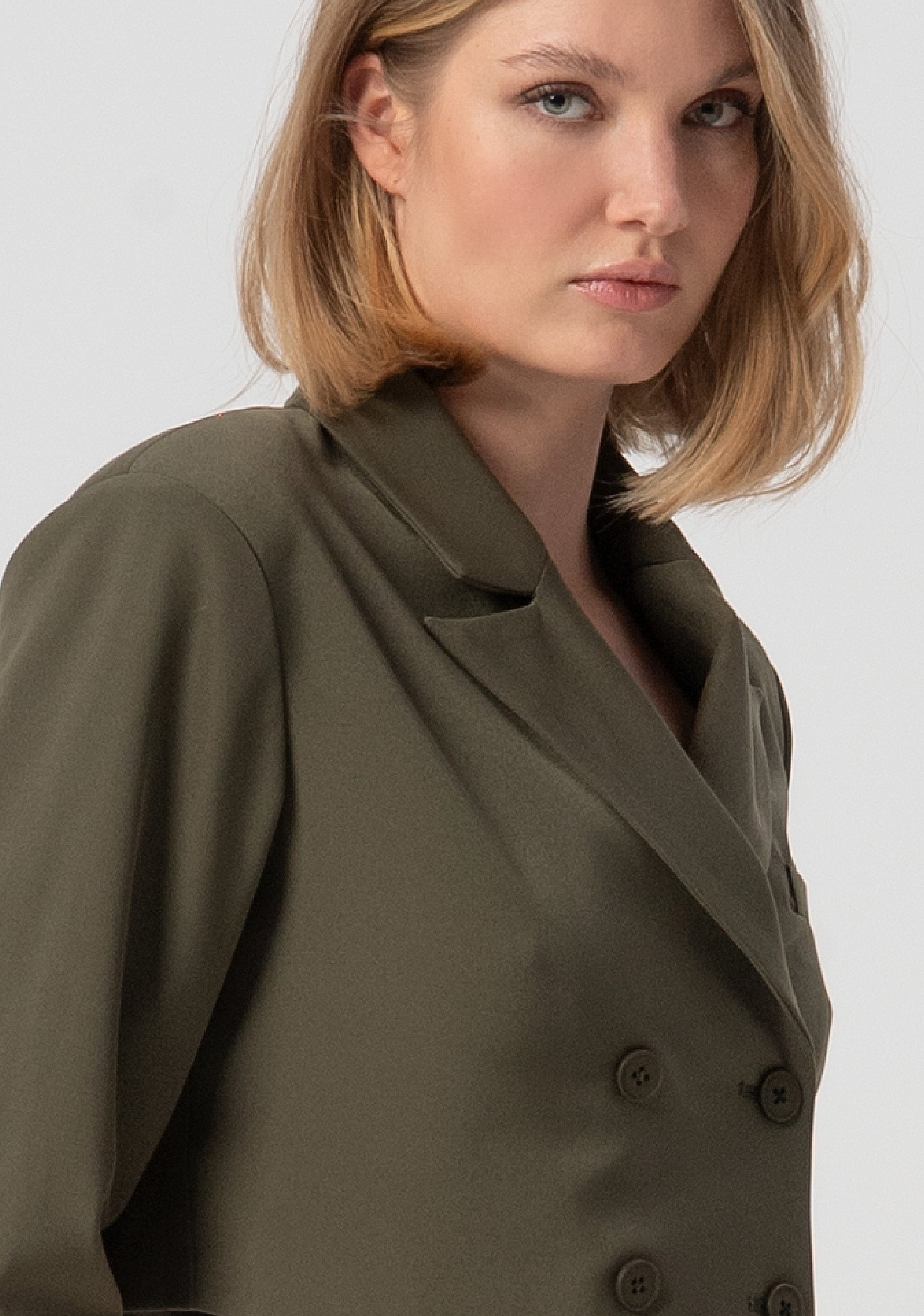 Blazer cropped double breasted Fracomina FJ25WJ1001W42901-M20-2