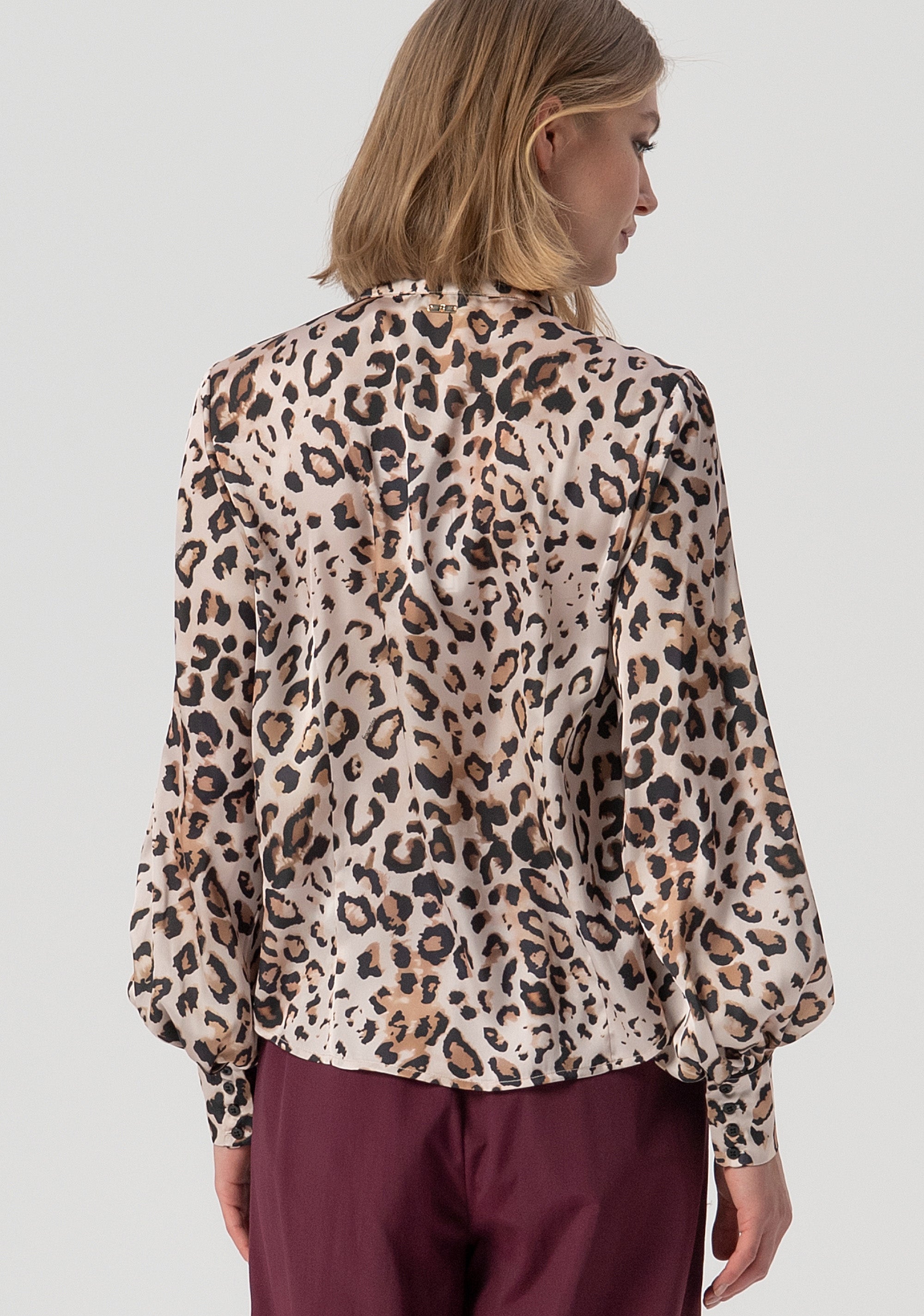 Blouse regular fit with animalier pattern Fracomina FJ25WT1003W41201-C80-3