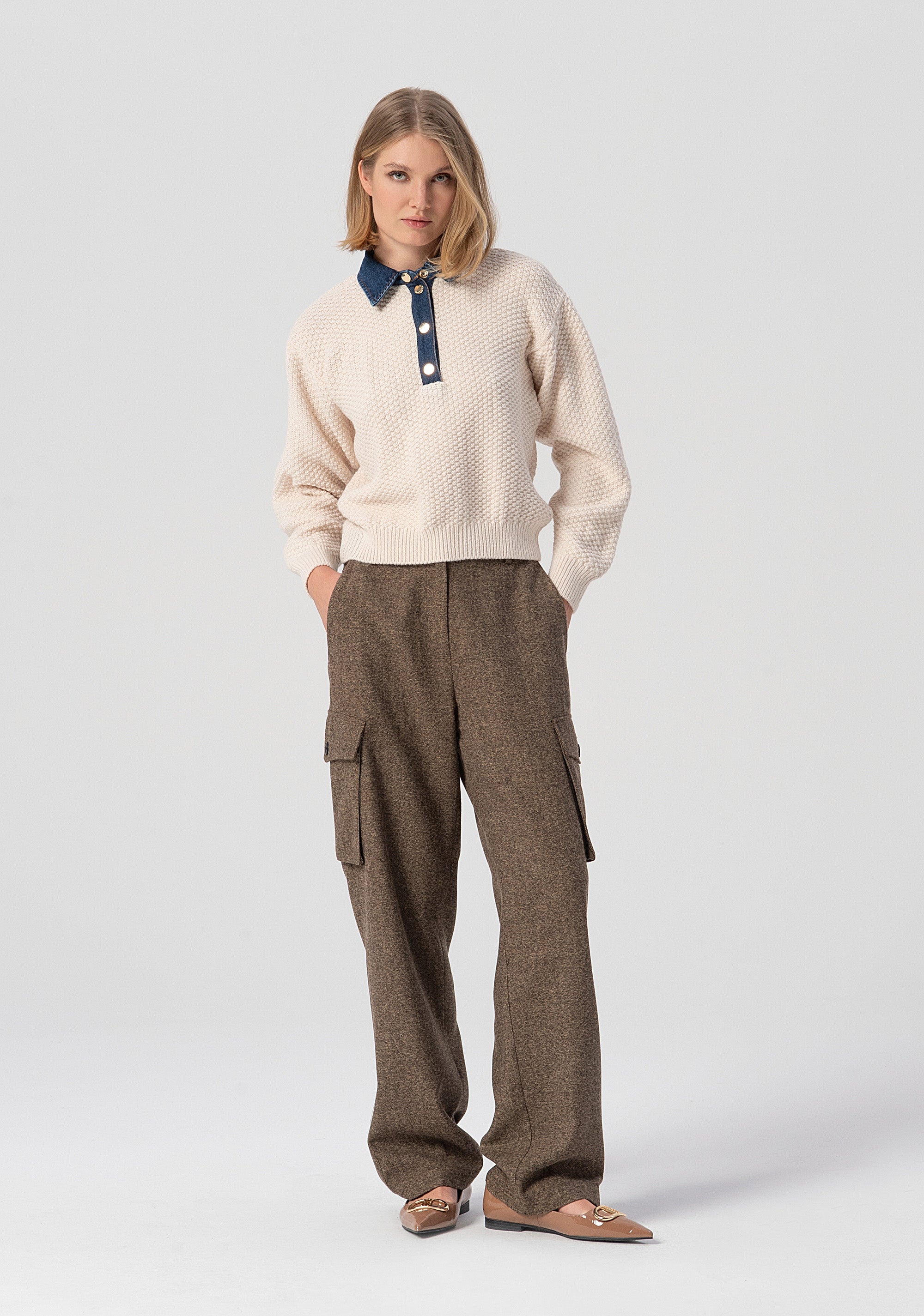 Knitwear regular fit made in wool and alpaca Fracomina FJ25WT7016K47801-G19-4