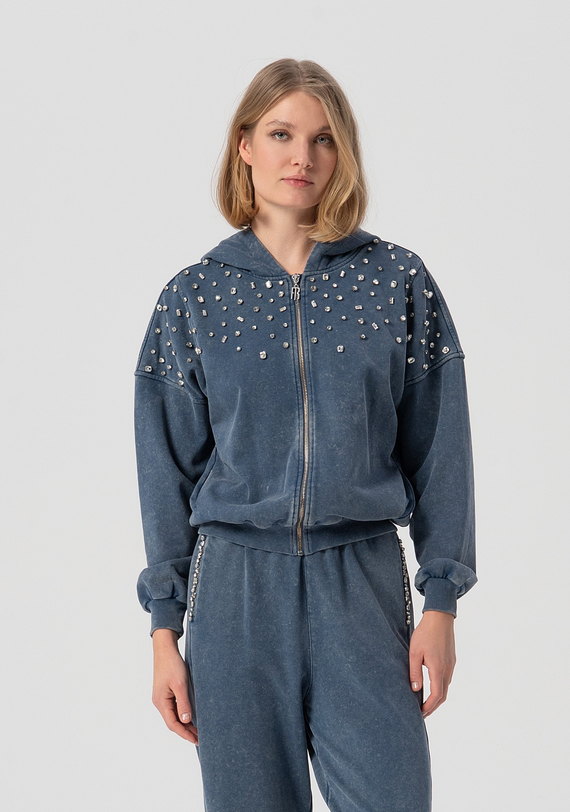 Sweater regular fit with hood Fracomina FJ25WT9001F409O3-166-1