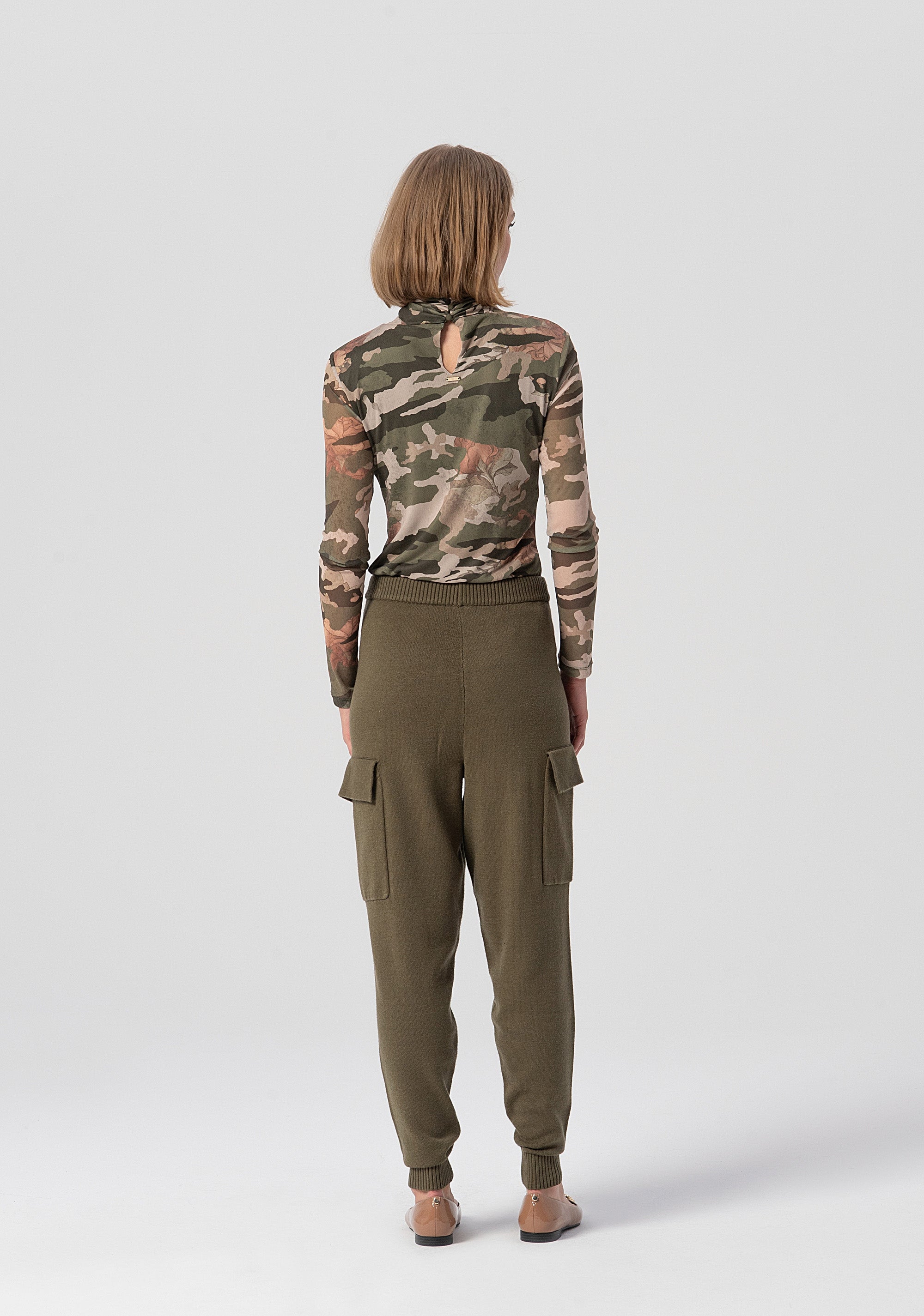 Knitted jogger pant regular fit Fracomina FJ25WV2001K50201-M20-4