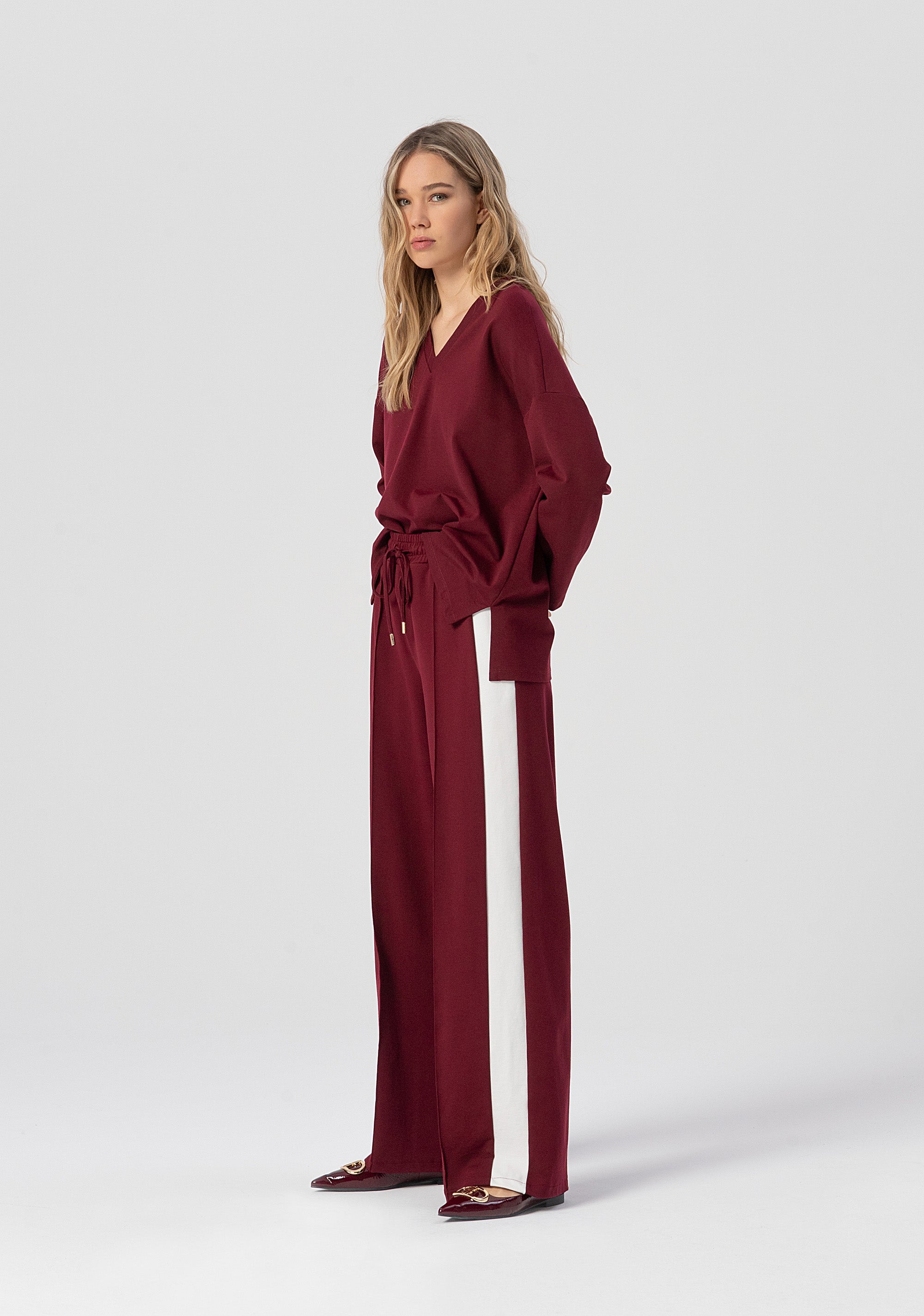 Palazzo pant made in viscose Fracomina FJ25WV3002W72701-M22-2
