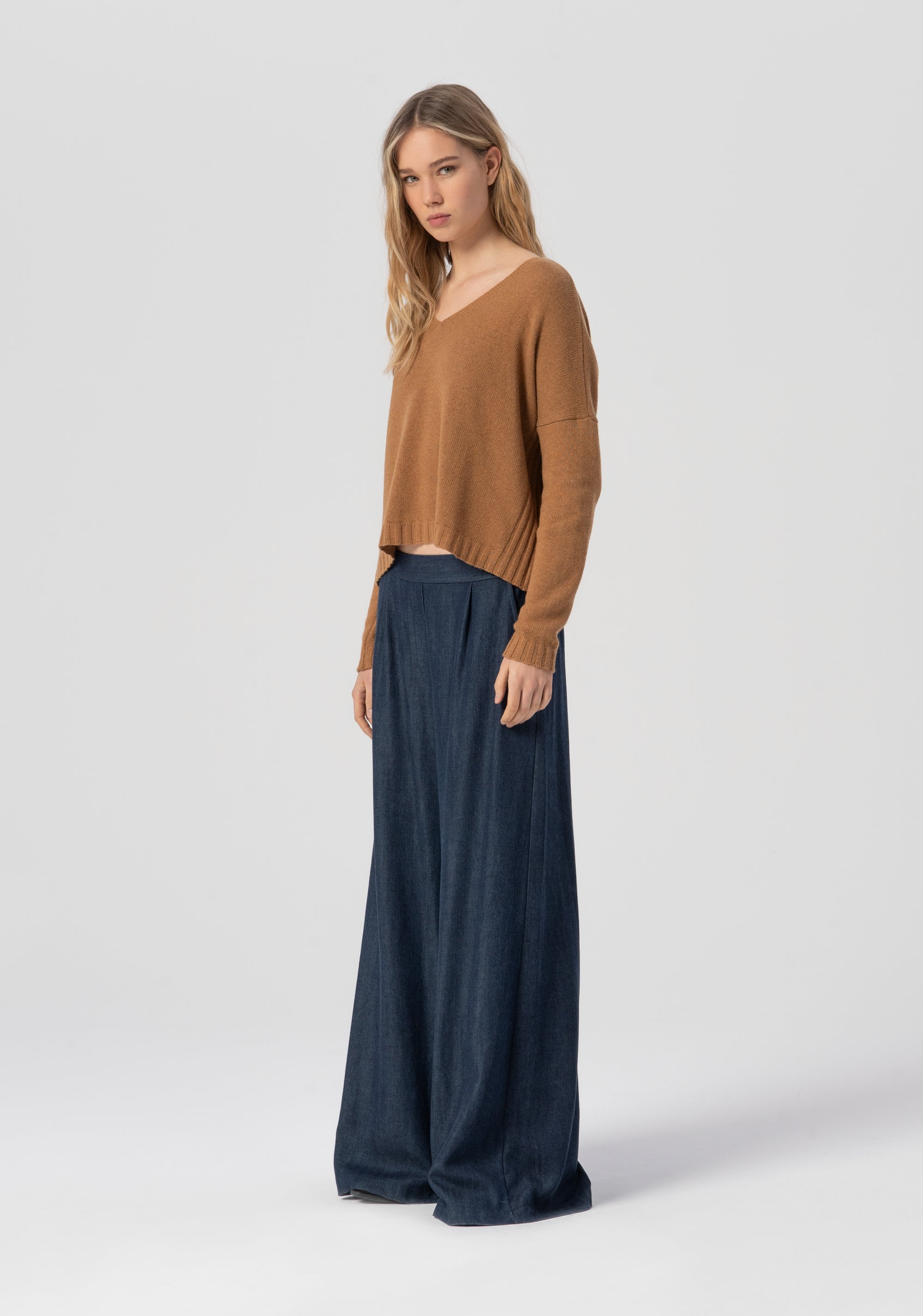 Palazzo pant made in lyocell Fracomina FJ25WV3003W78301-166-2