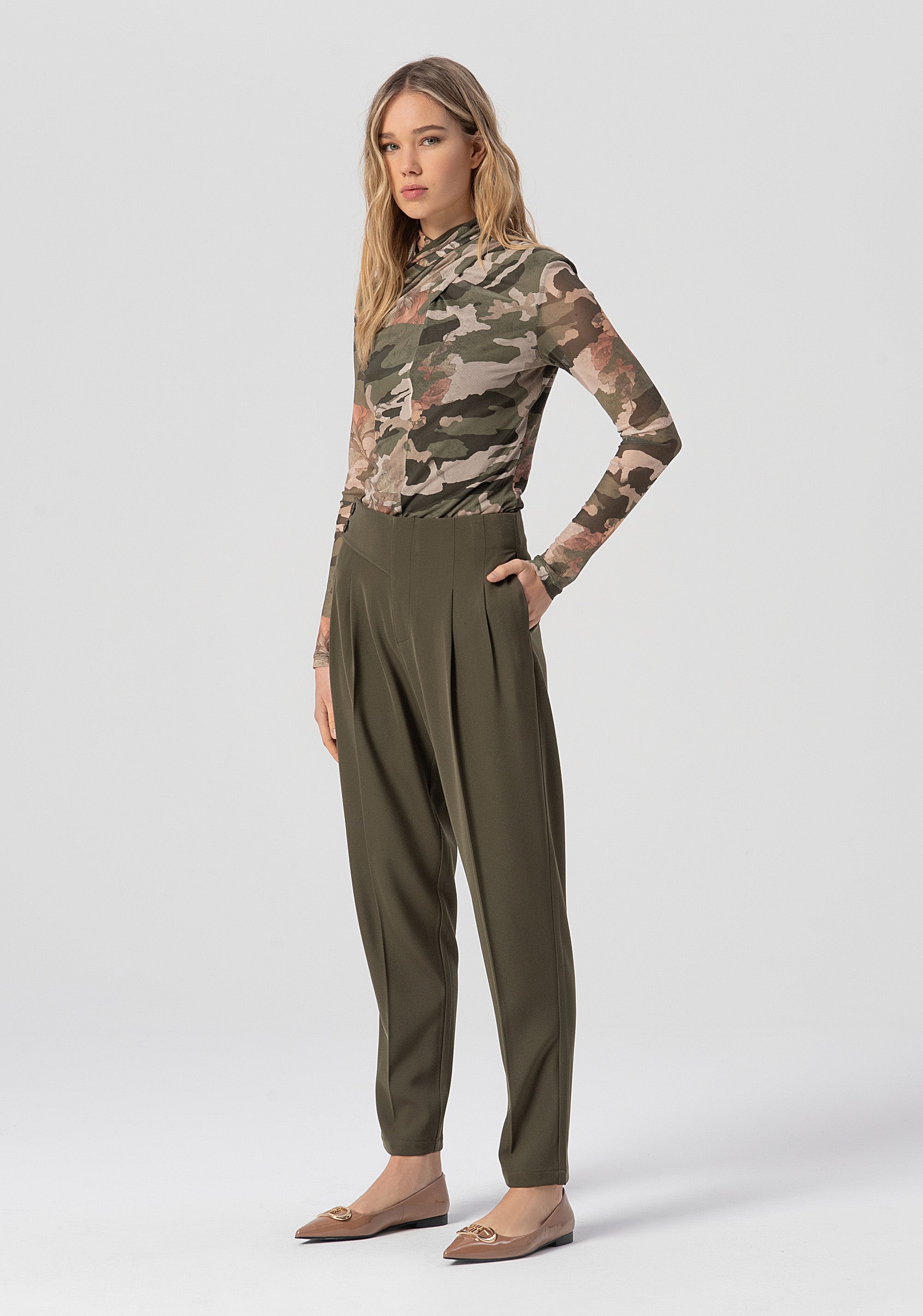 Pant regular fit with high waist Fracomina FJ25WV4004W42901-M20-3