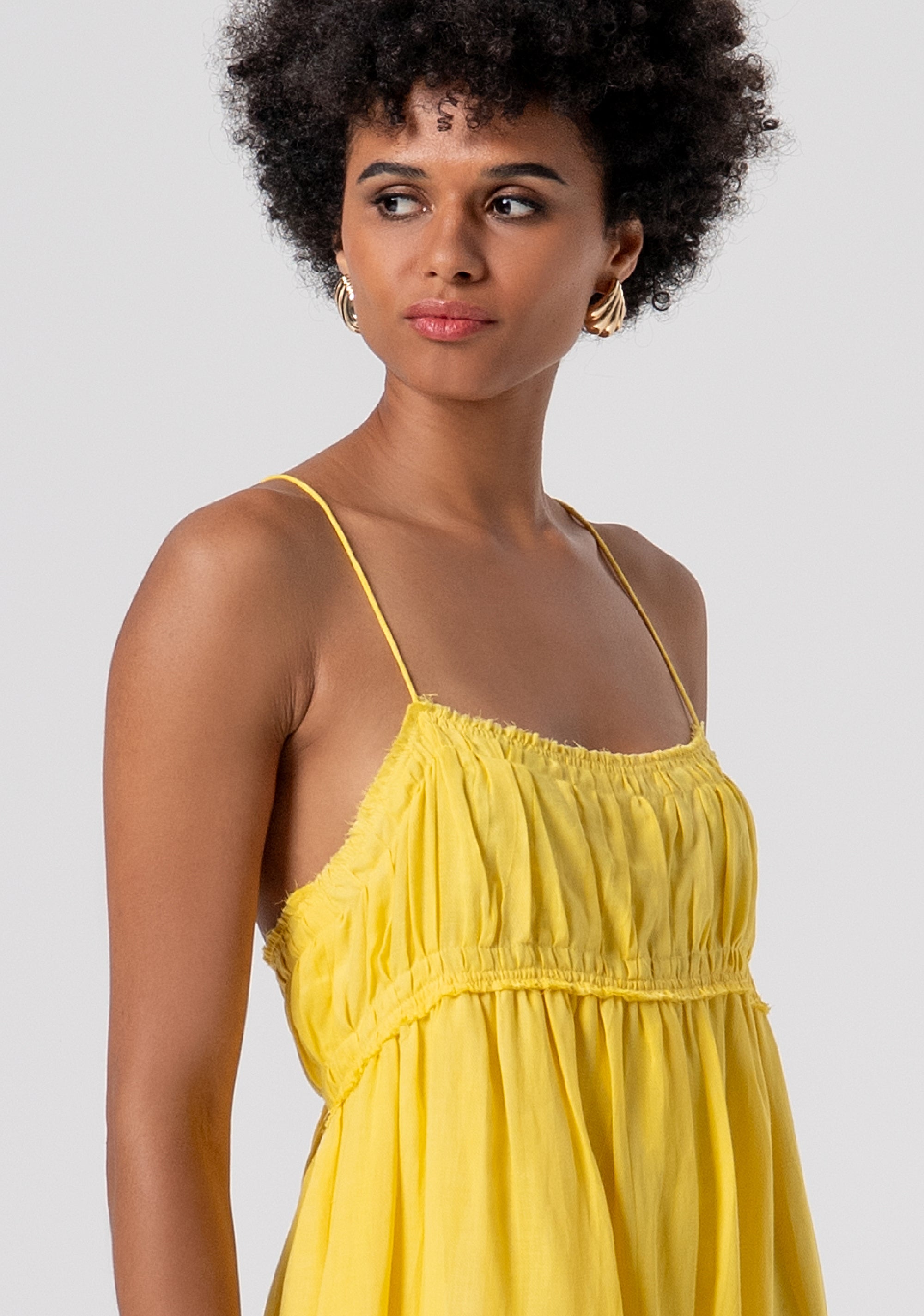 Long sleeveless dress made in linen and lyocell Fracomina FJ26SD3008W83801-Q91-2