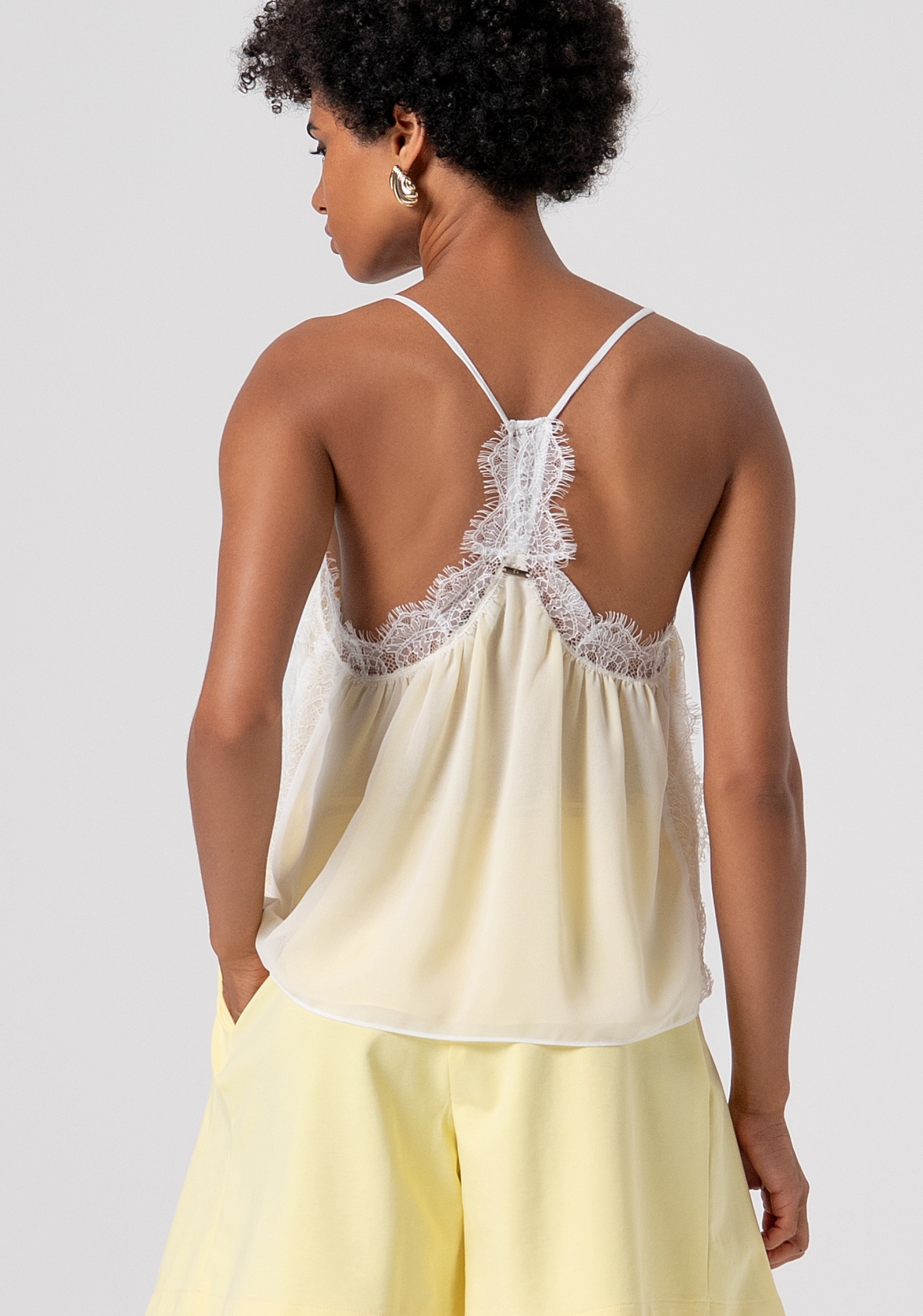 Tank top made in georgette Fracomina FJ26ST2004W412G1-M38-3