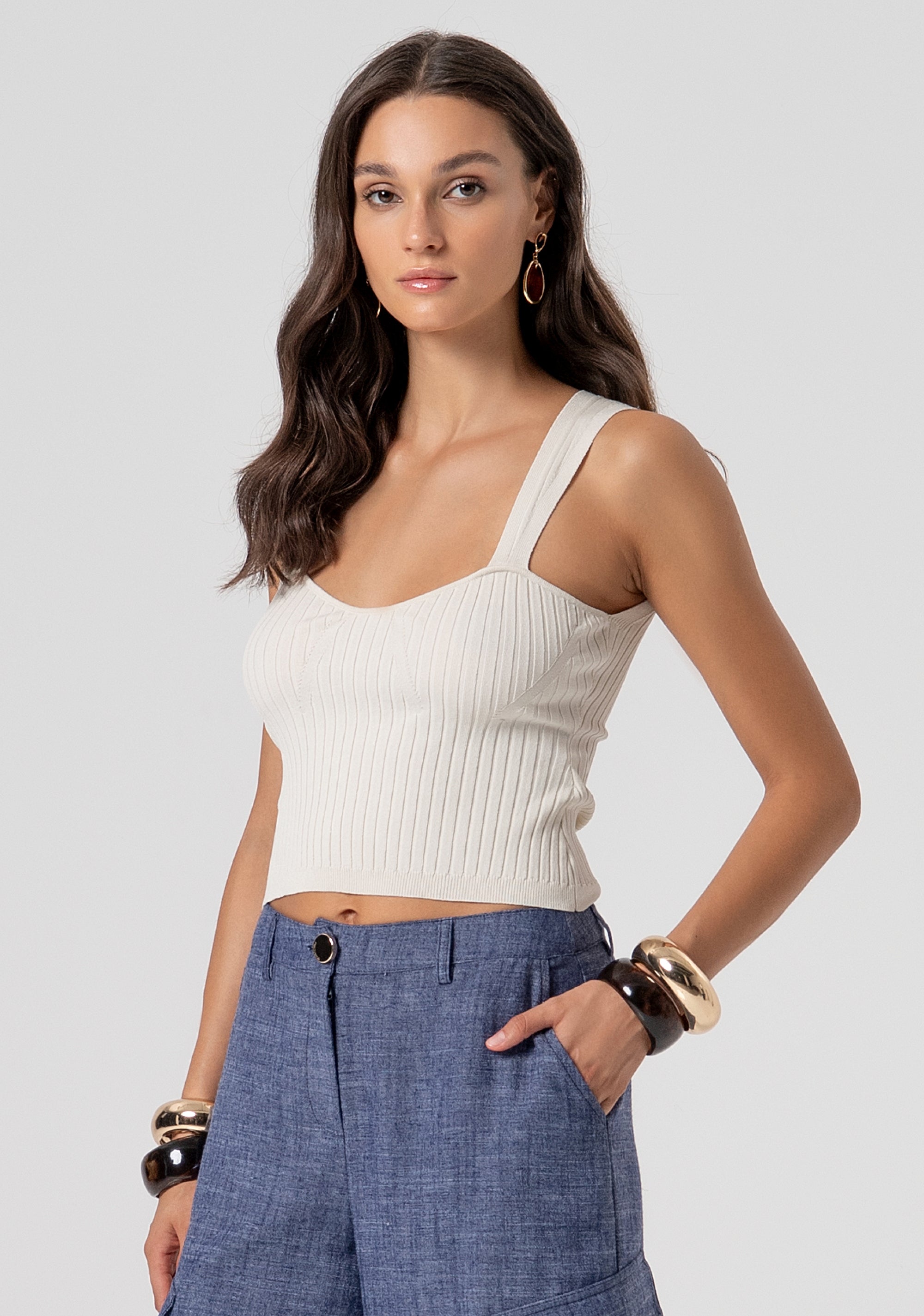 Knitted tank top Fracomina FJ26ST4004K56501-251