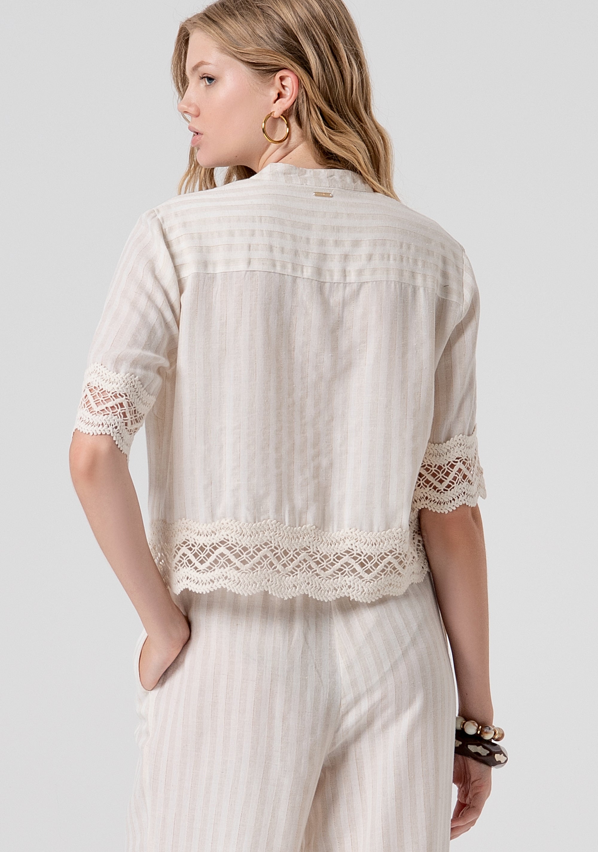 Shirt regular fit made in linen Fracomina FJ26ST6001W839N8-662-3