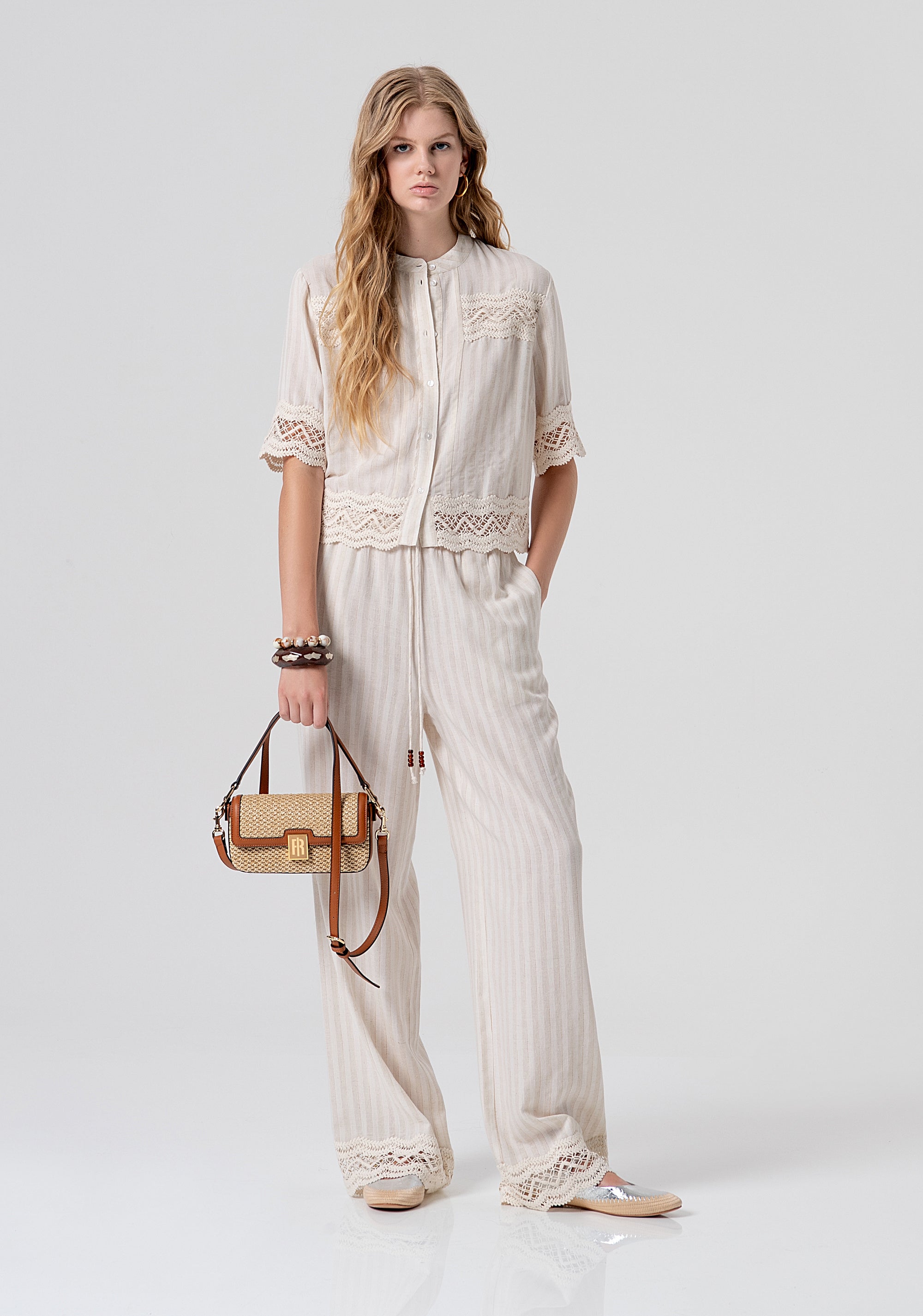 Shirt regular fit made in linen Fracomina FJ26ST6001W839N8-662-5