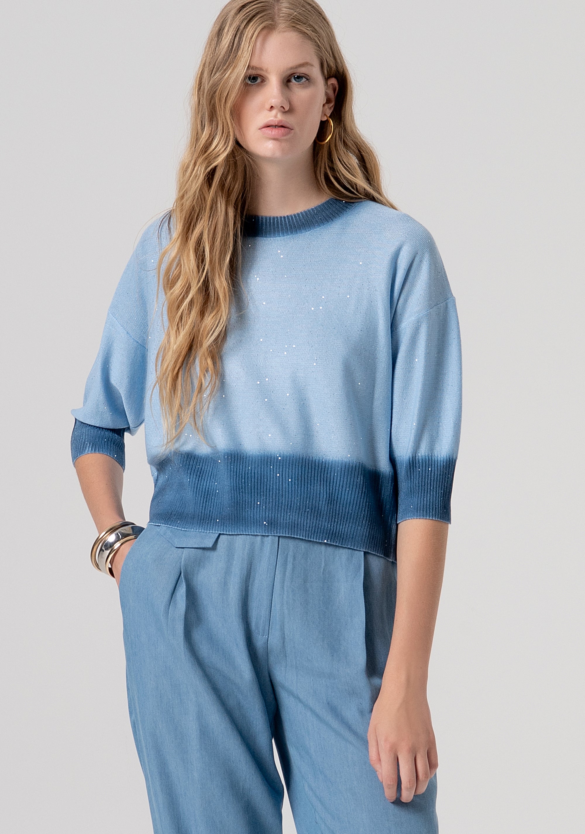 Knitwear regular fit with glitter Fracomina FJ26ST7005K413J5-M43-1