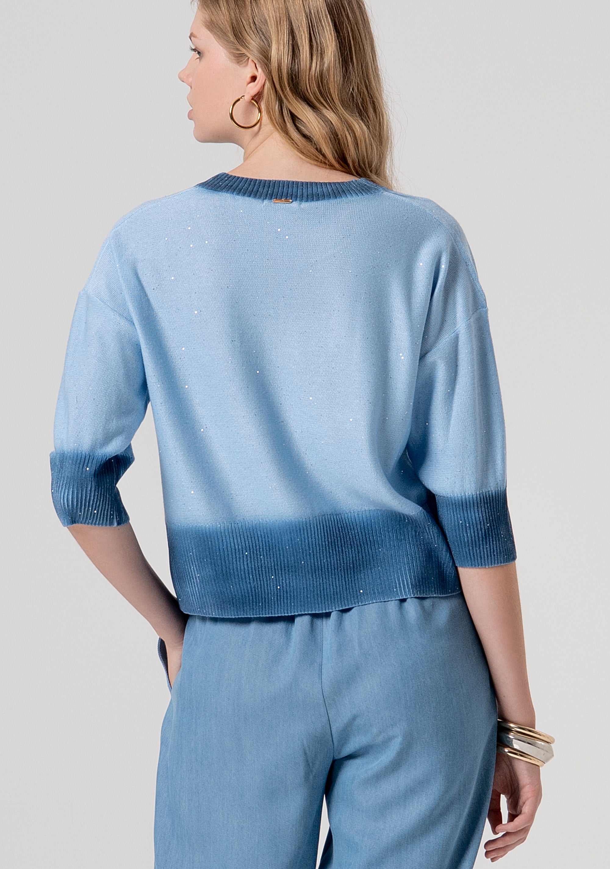 Knitwear regular fit with glitter Fracomina FJ26ST7005K413J5-M43-3