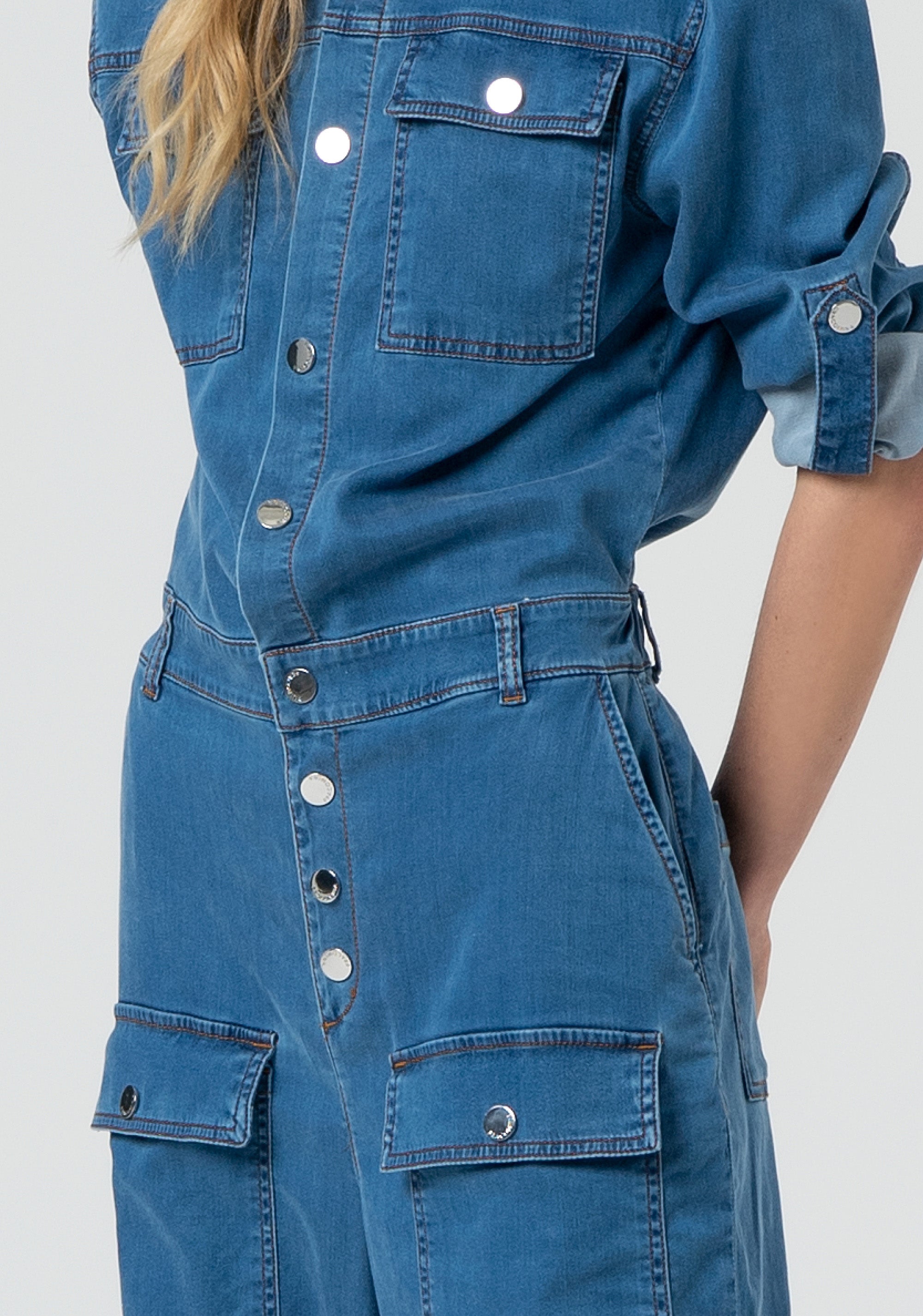 Overall regular fit made in denim with middle wash Fracomina FP25SO2003D46302-258-2