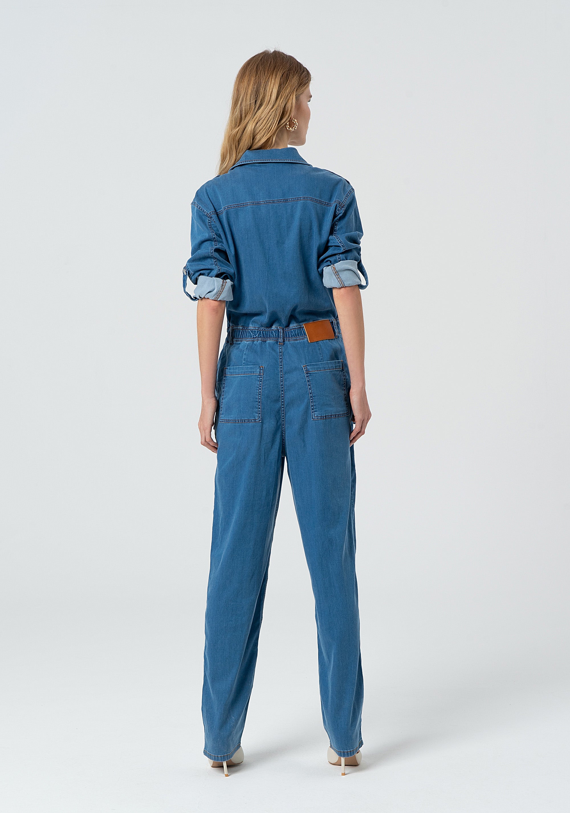 Overall regular fit made in denim with middle wash Fracomina FP25SO2003D46302-258-4
