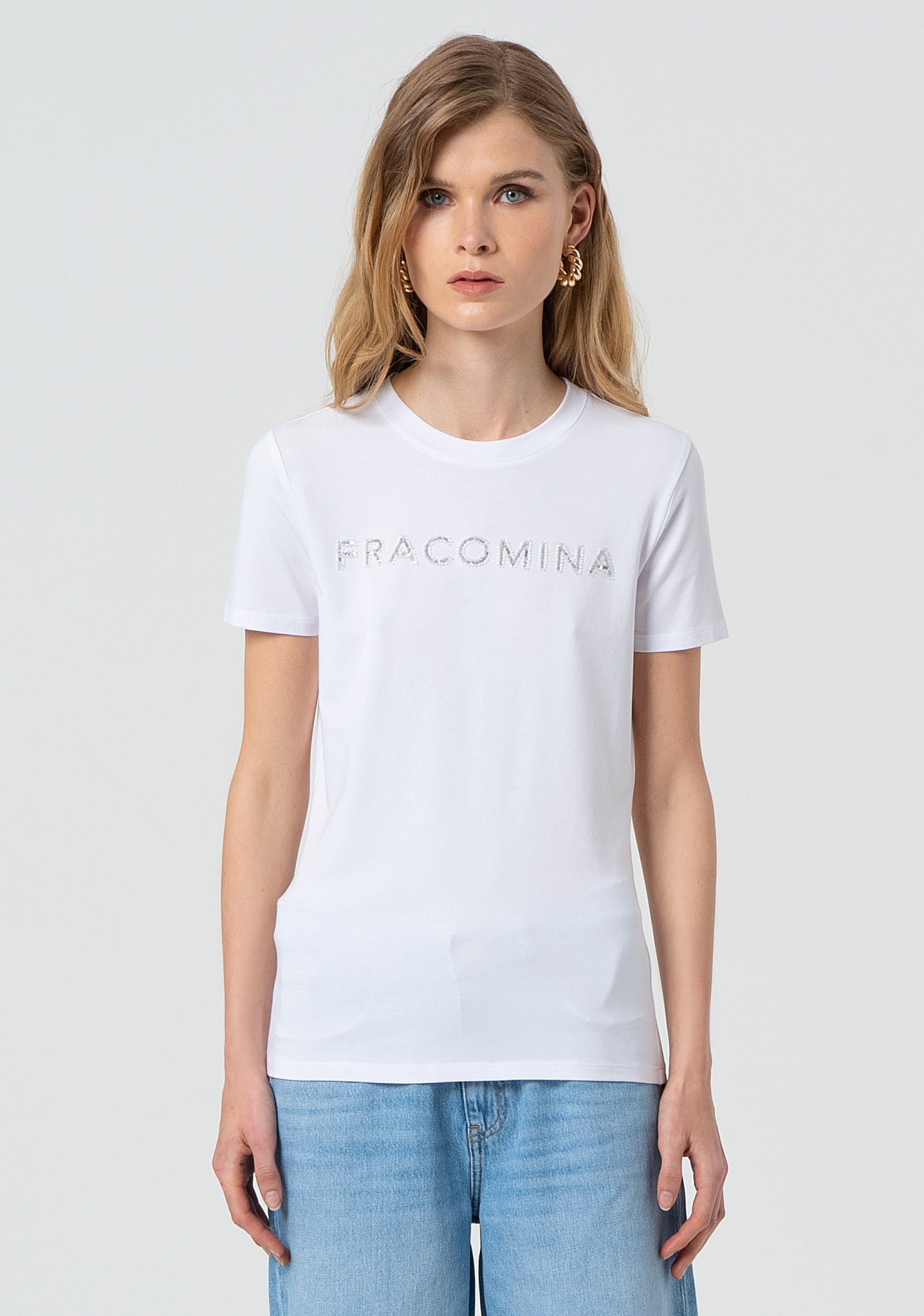 T-shirt slim fit made in jersey Fracomina FP25ST3011J449N5
