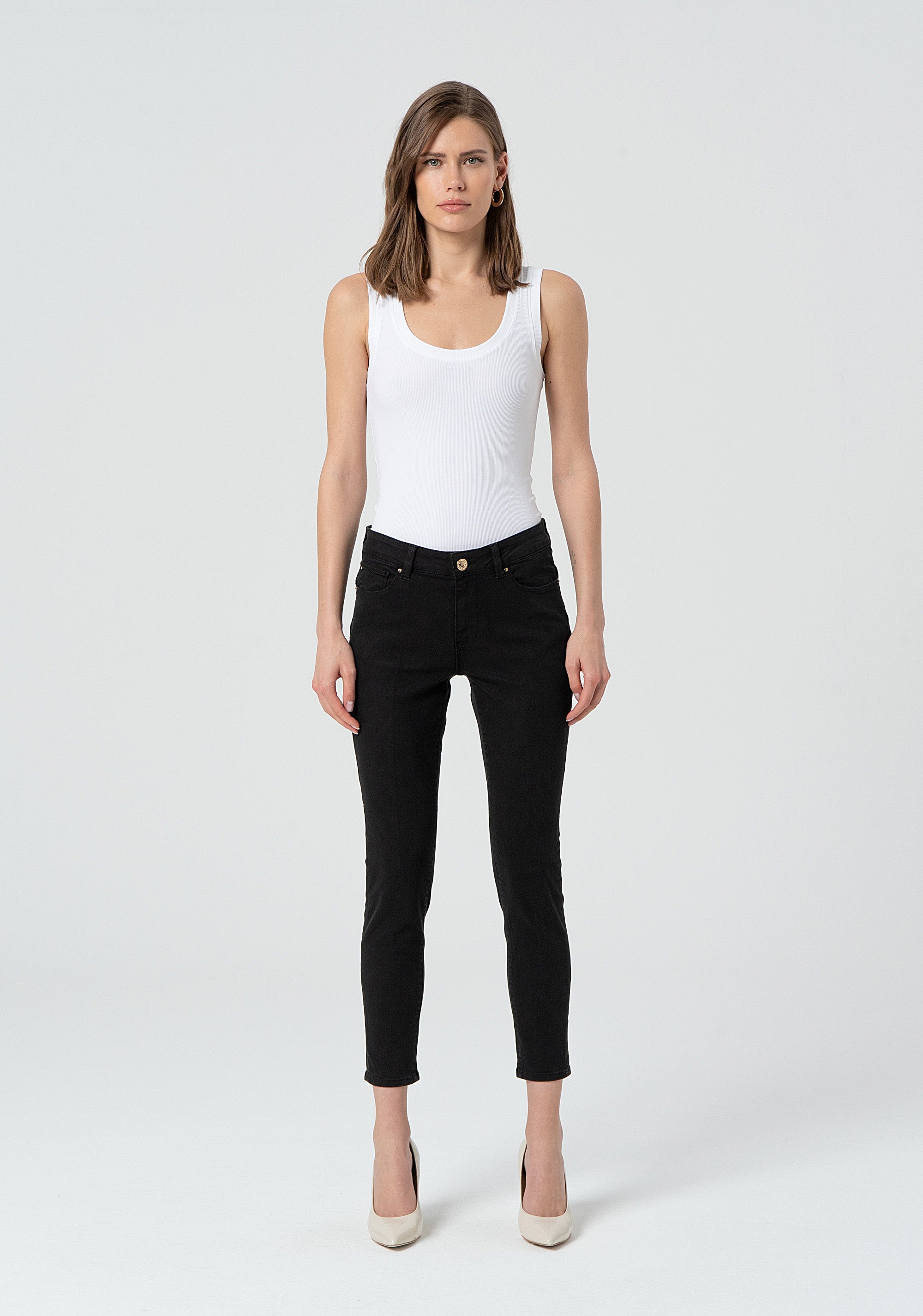 Pant slim fit with push-up effect made in bull Fracomina FP25SV8000W61501-053-1