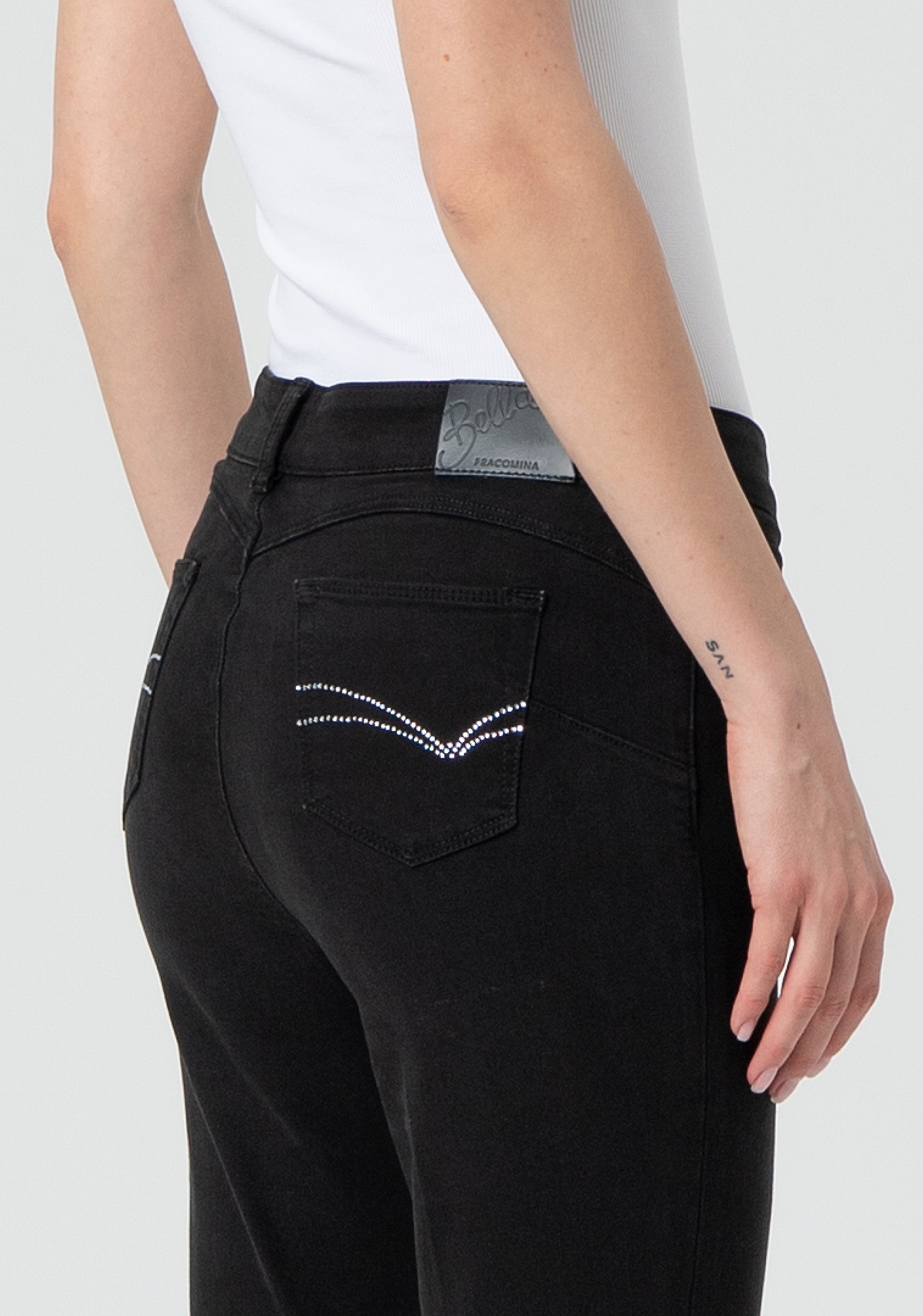 Pant slim fit with push-up effect made in bull Fracomina FP25SV8000W61501-053-2
